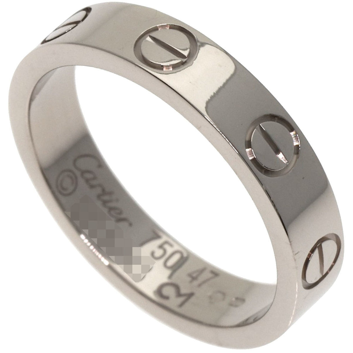 Cartier White Gold White Gold (18K) Band Ring (Pre-Owned)