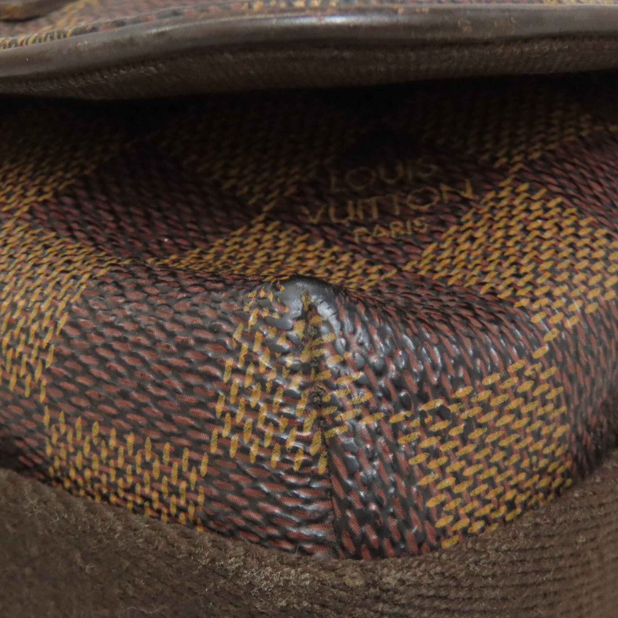 Louis Vuitton Damier Canvas Ebene Damier Canvas Shoulder Bag (Pre-Owned)