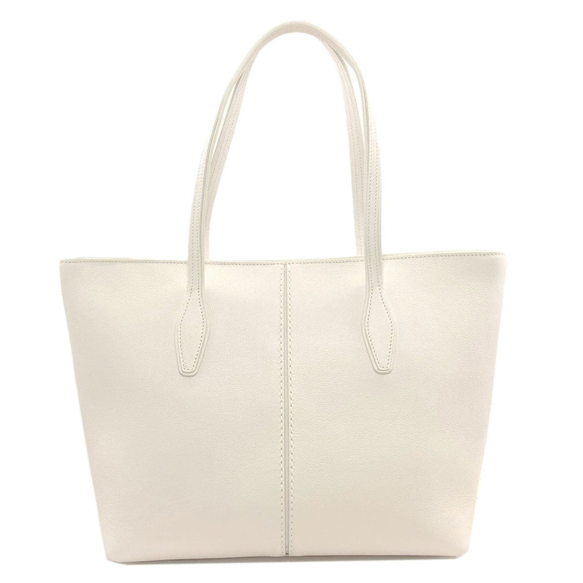 Tod's White Leather Tote Bag (Pre-Owned)