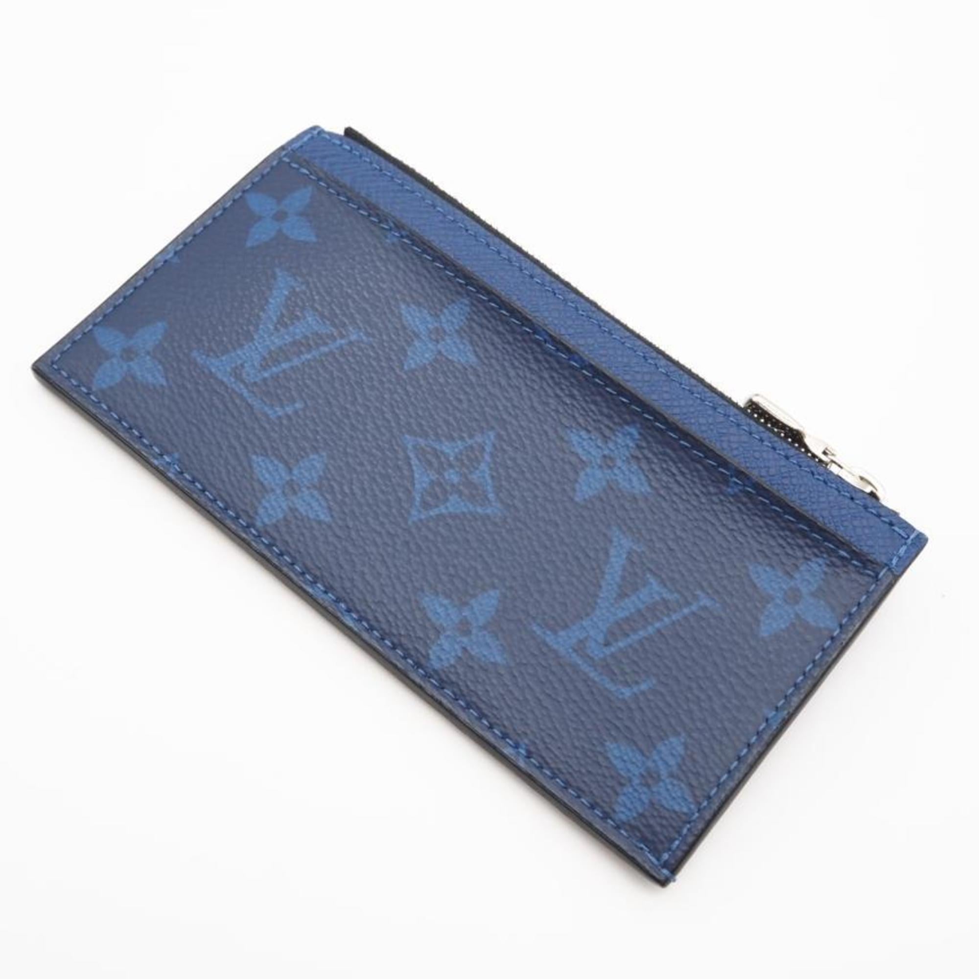 Louis Vuitton Blue Coated Canvas Coin Purse/Coin Case (Pre-Owned)