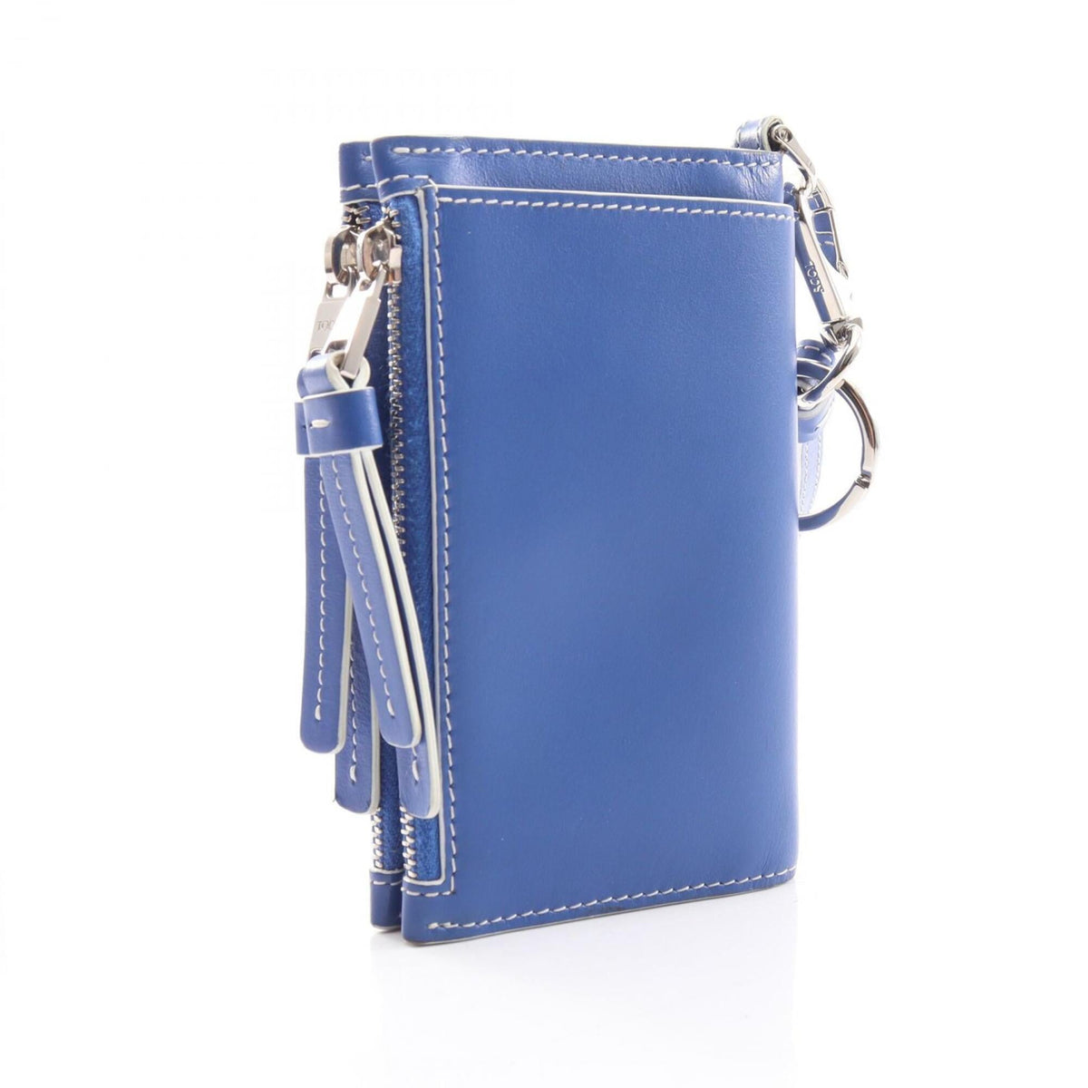 Tod's Blue Leather Wallet (Bi-Fold) (Pre-Owned)
