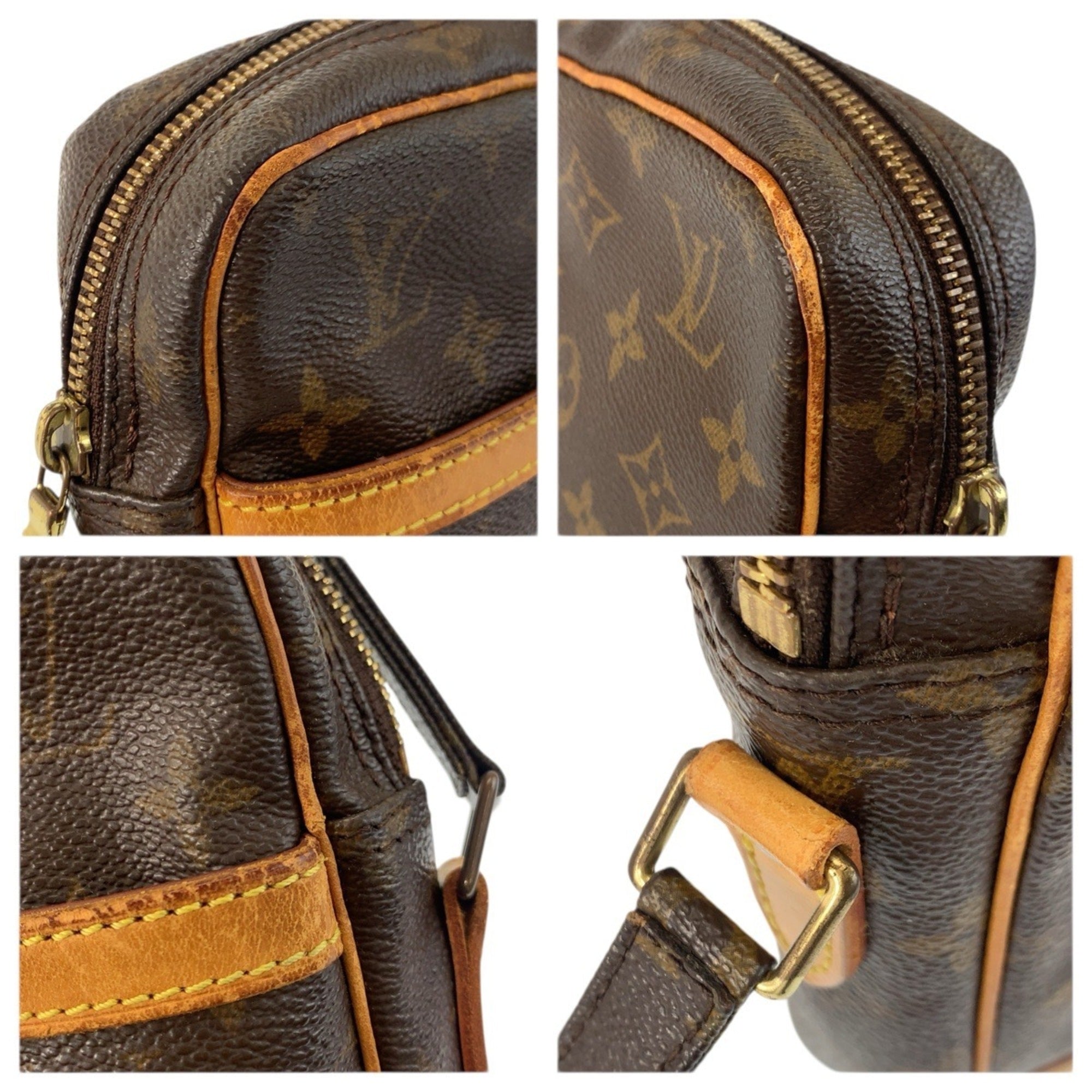 Louis Vuitton Brown Pvc Leather Pochette Shoulder Bag (Pre-Owned)