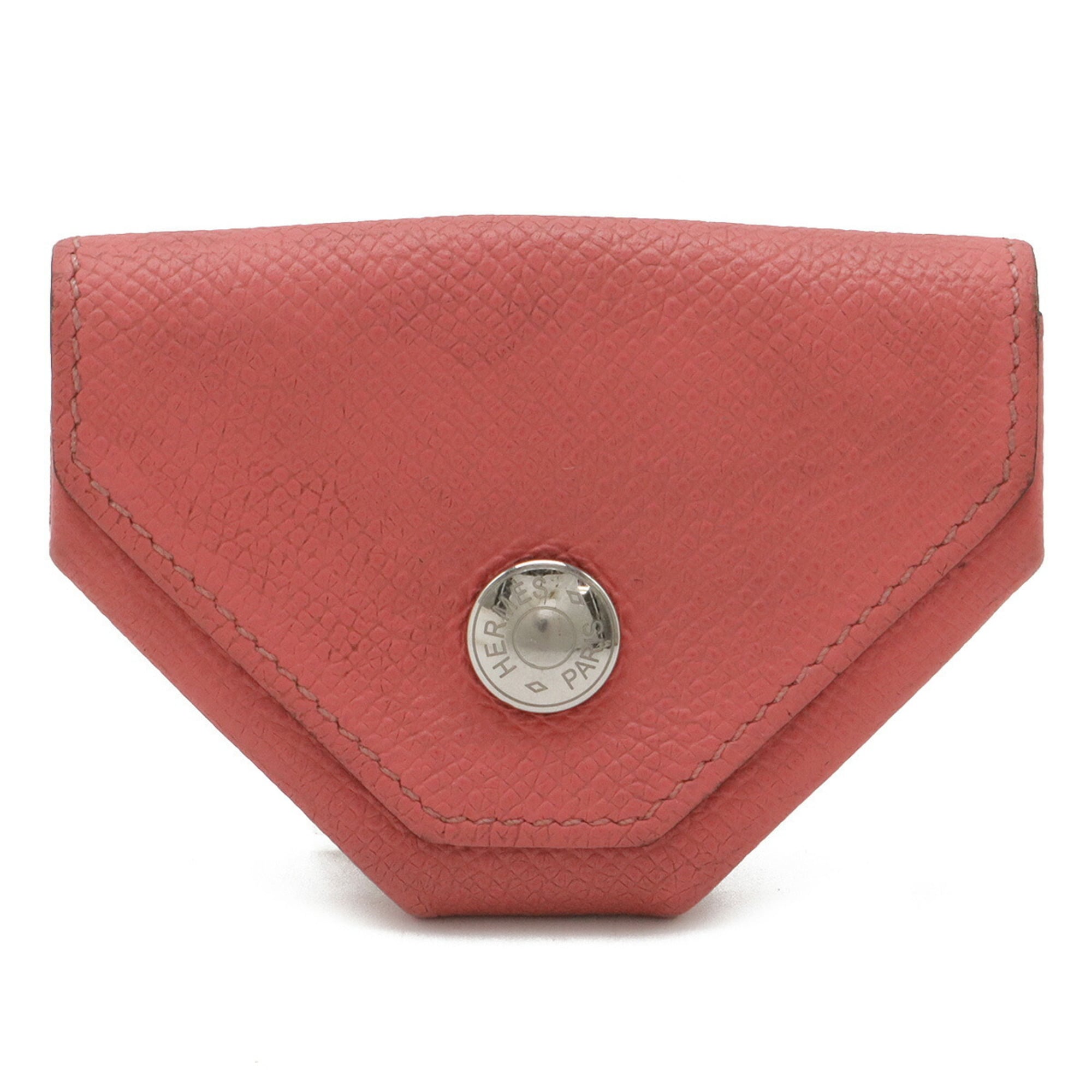 Hermes Rose Azalee Epsom Leather Coin Purse/Coin Case (Pre-Owned)