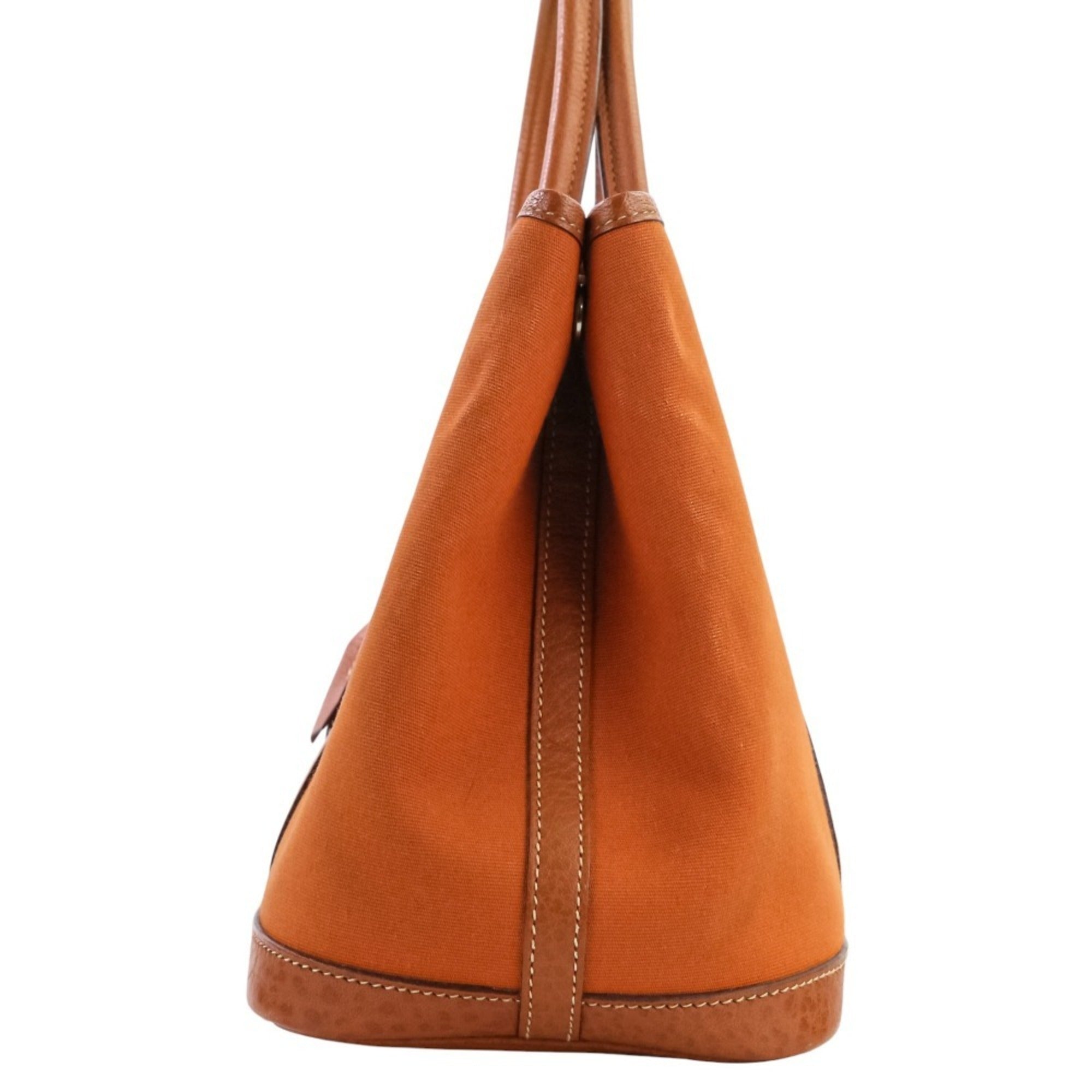 Hermes Orange Potiron Toile Officier Negonda Leather Tote Bag (Pre-Owned)