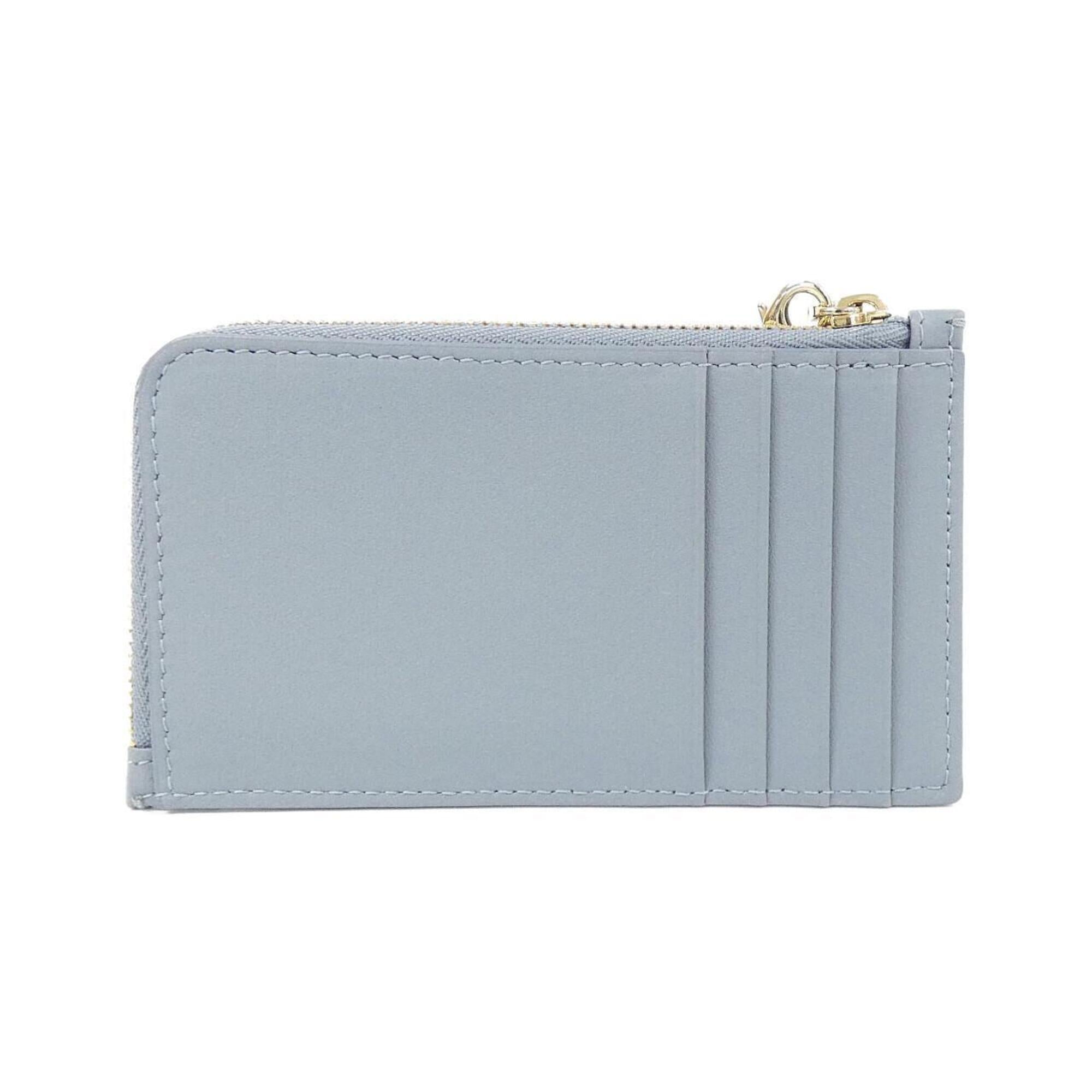 Christian Dior Blue Leather Coin Purse/Coin Case (Pre-Owned)