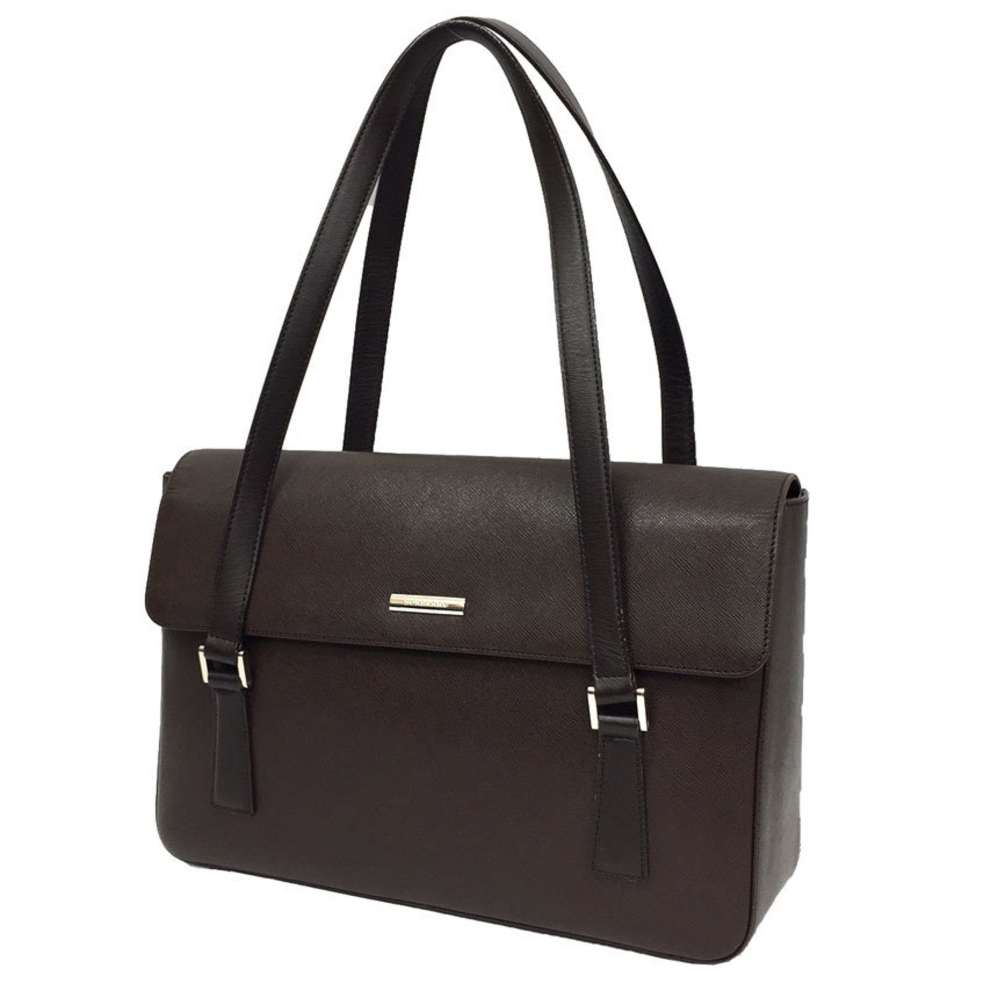 Burberry Brown Leather Shoulder Bag (Pre-Owned)