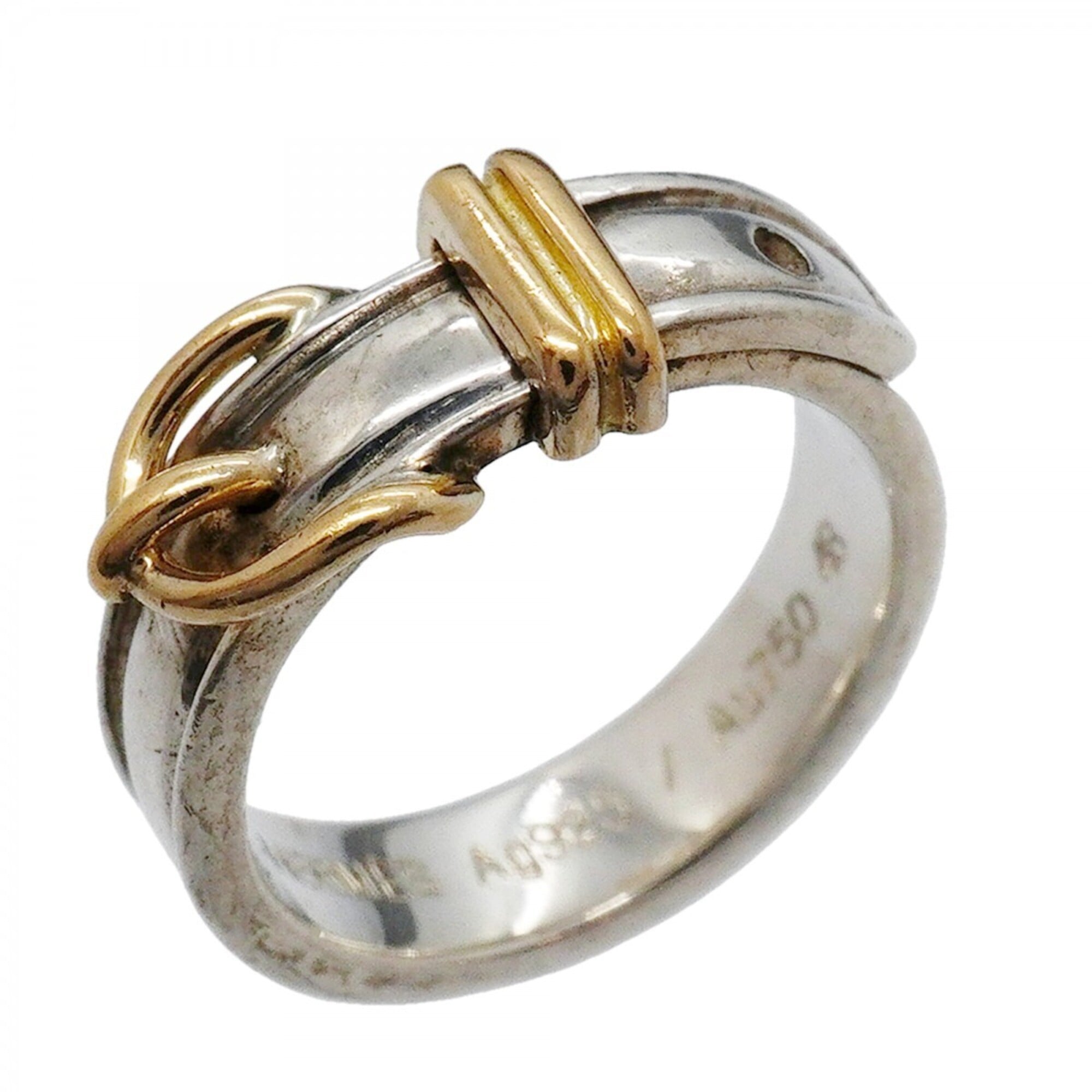 Hermes Yellow Gold (18K) Silver 925 Band Ring (Pre-Owned)