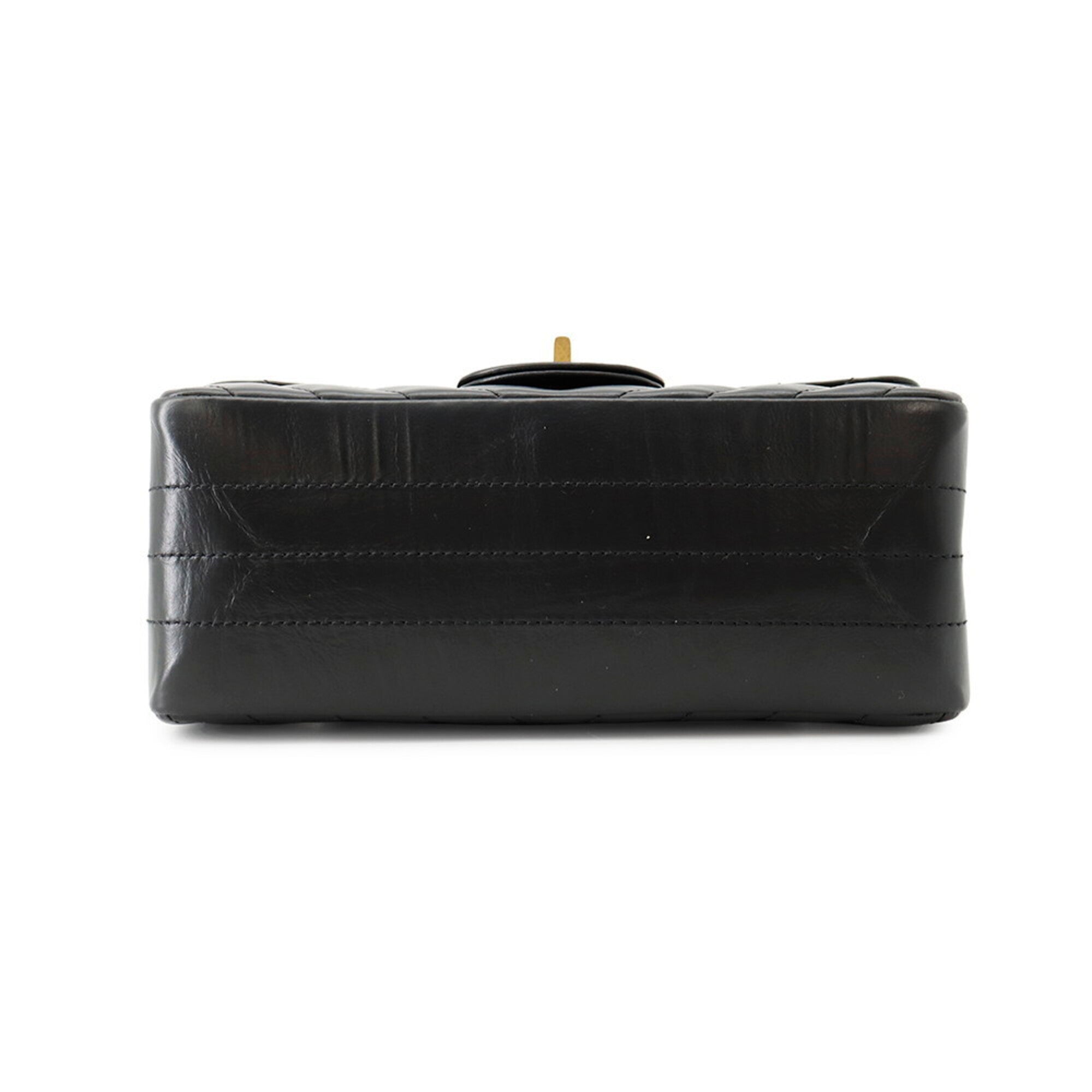 Chanel 2.55 Black Handbag Shoulder Bag (Pre-Owned)