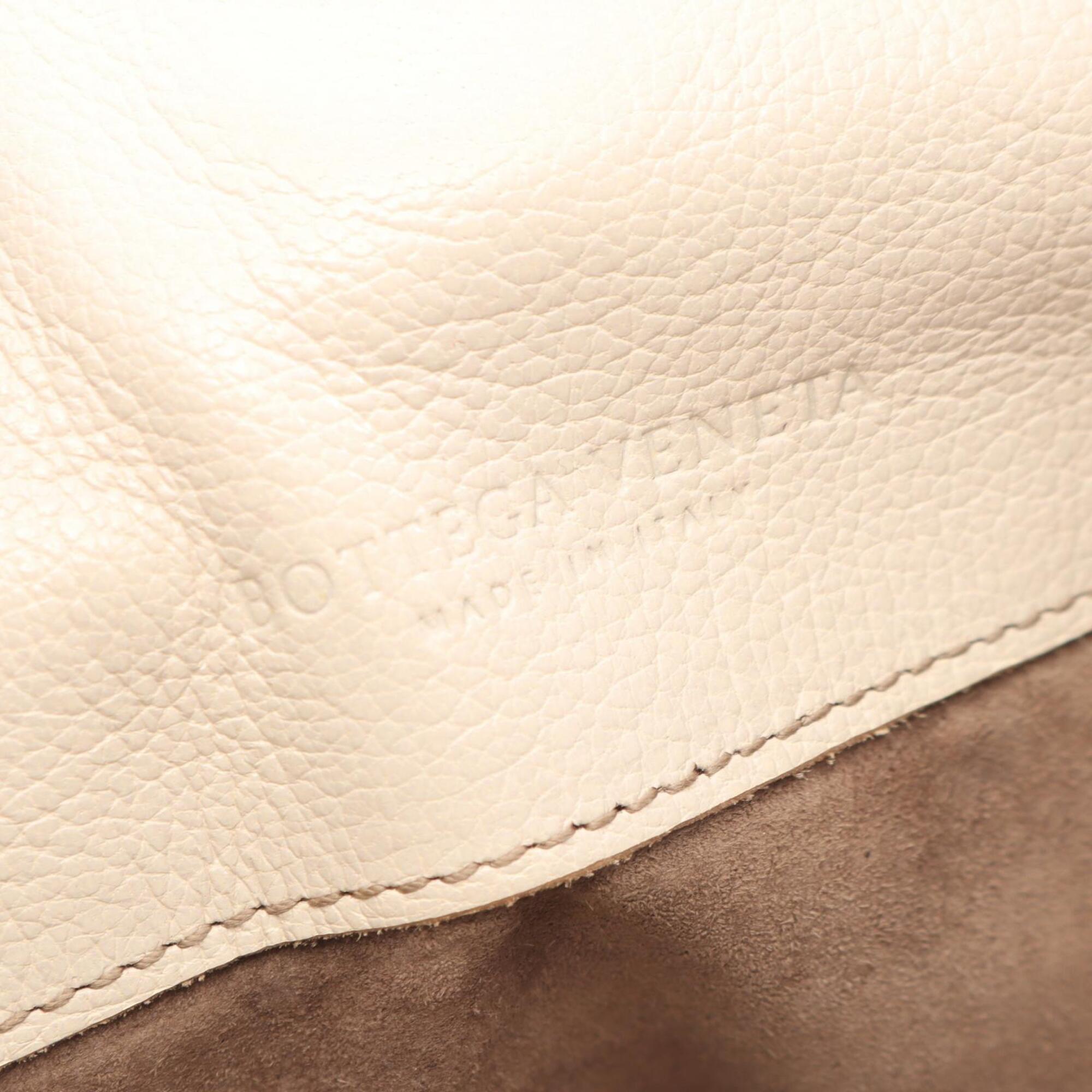 Bottega Veneta Beige Leather Handbag Tote Bag (Pre-Owned)