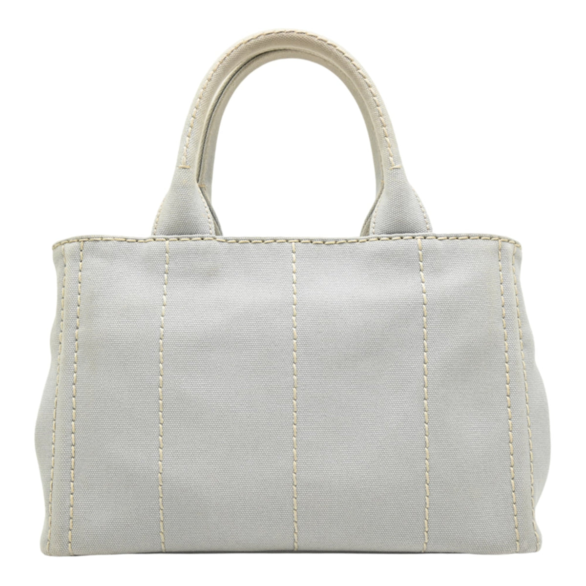 Prada Light Gray Denim Handbag (Pre-Owned)