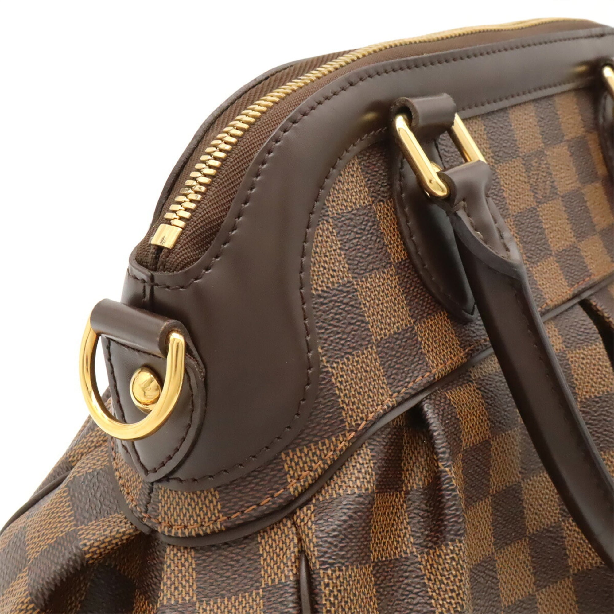 Louis Vuitton Brown Damier Canvas Pvc Handbag (Pre-Owned)