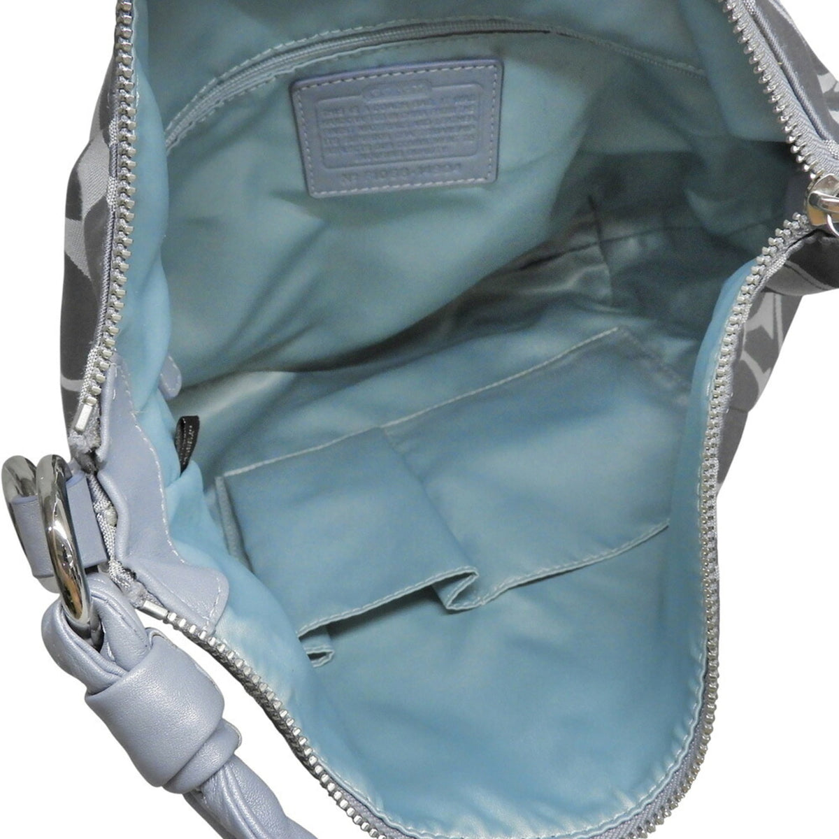 Coach Gray Canvas Shoulder Bag (Pre-Owned)