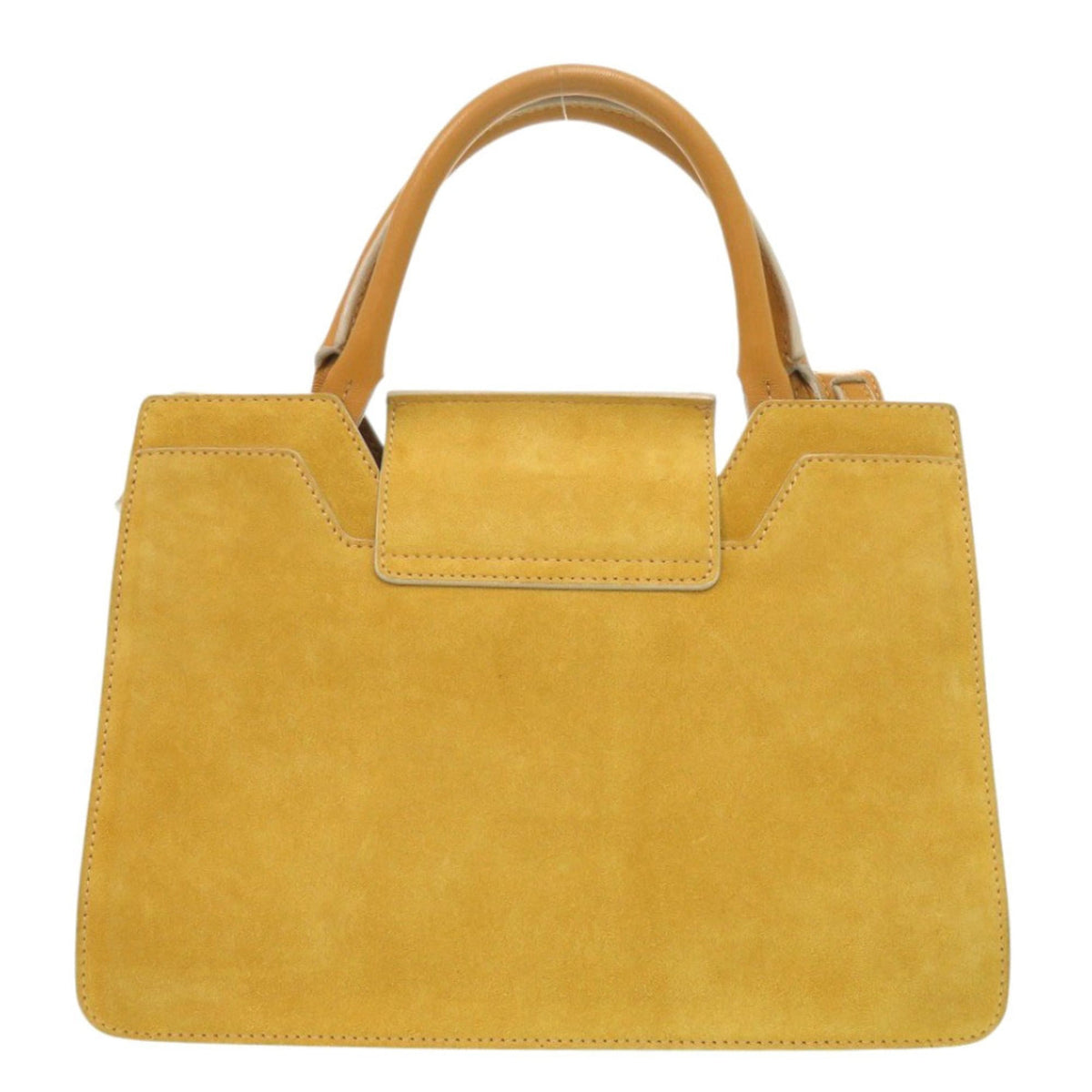 Jimmy Choo Yellow Suede Handbag Shoulder Bag (Pre-Owned)