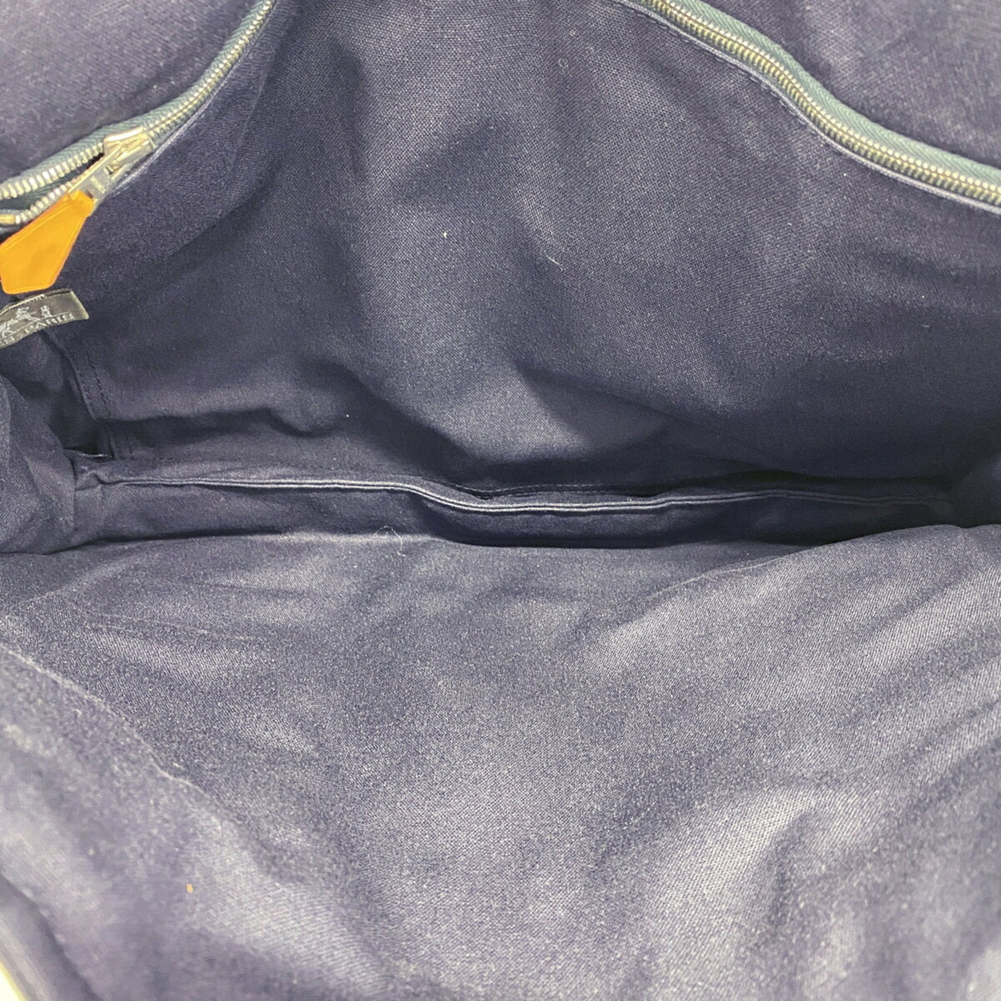 Hermes Navy Nylon Canvas Shoulder Bag (Pre-Owned)
