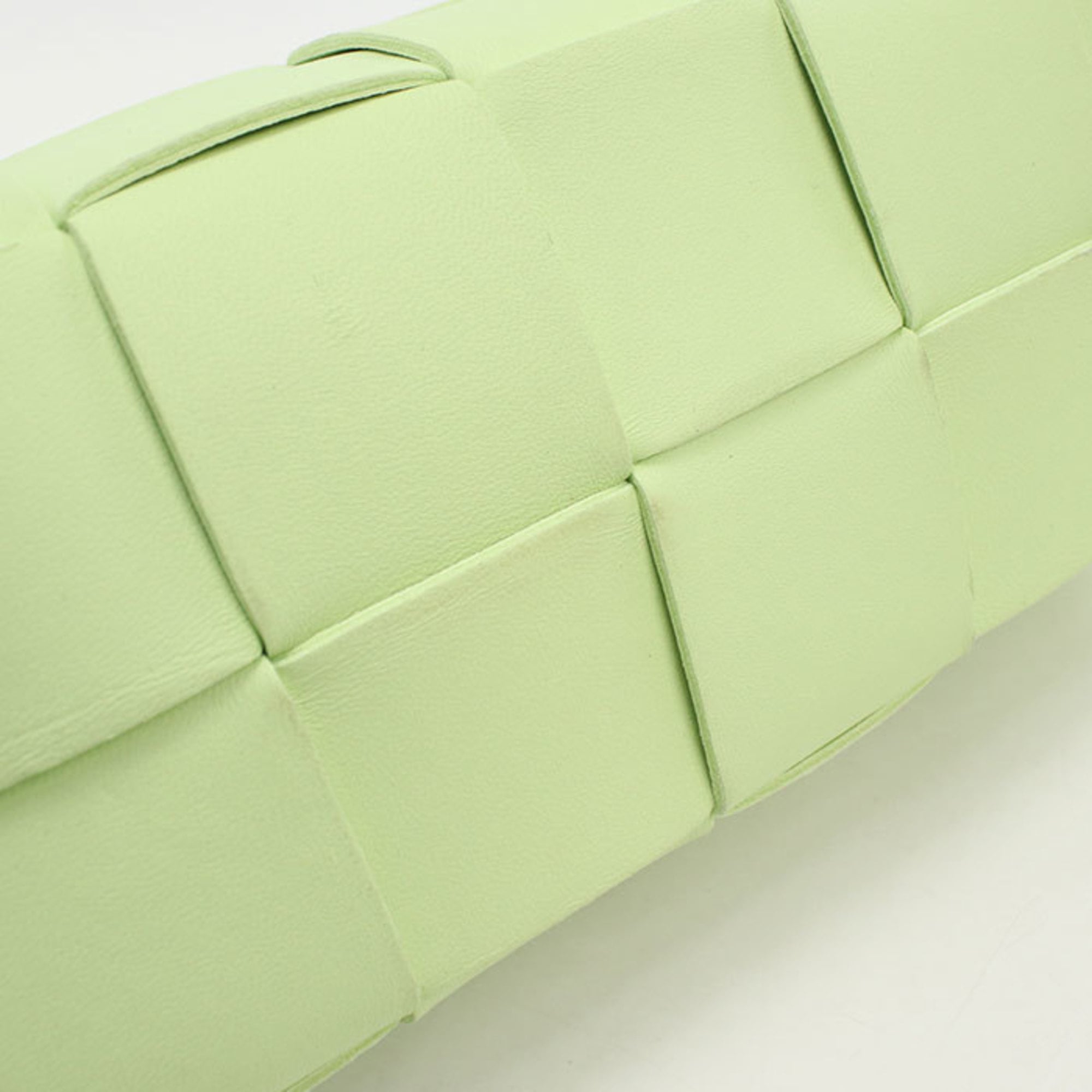 Bottega Veneta Green Leather Shoulder Bag (Pre-Owned)