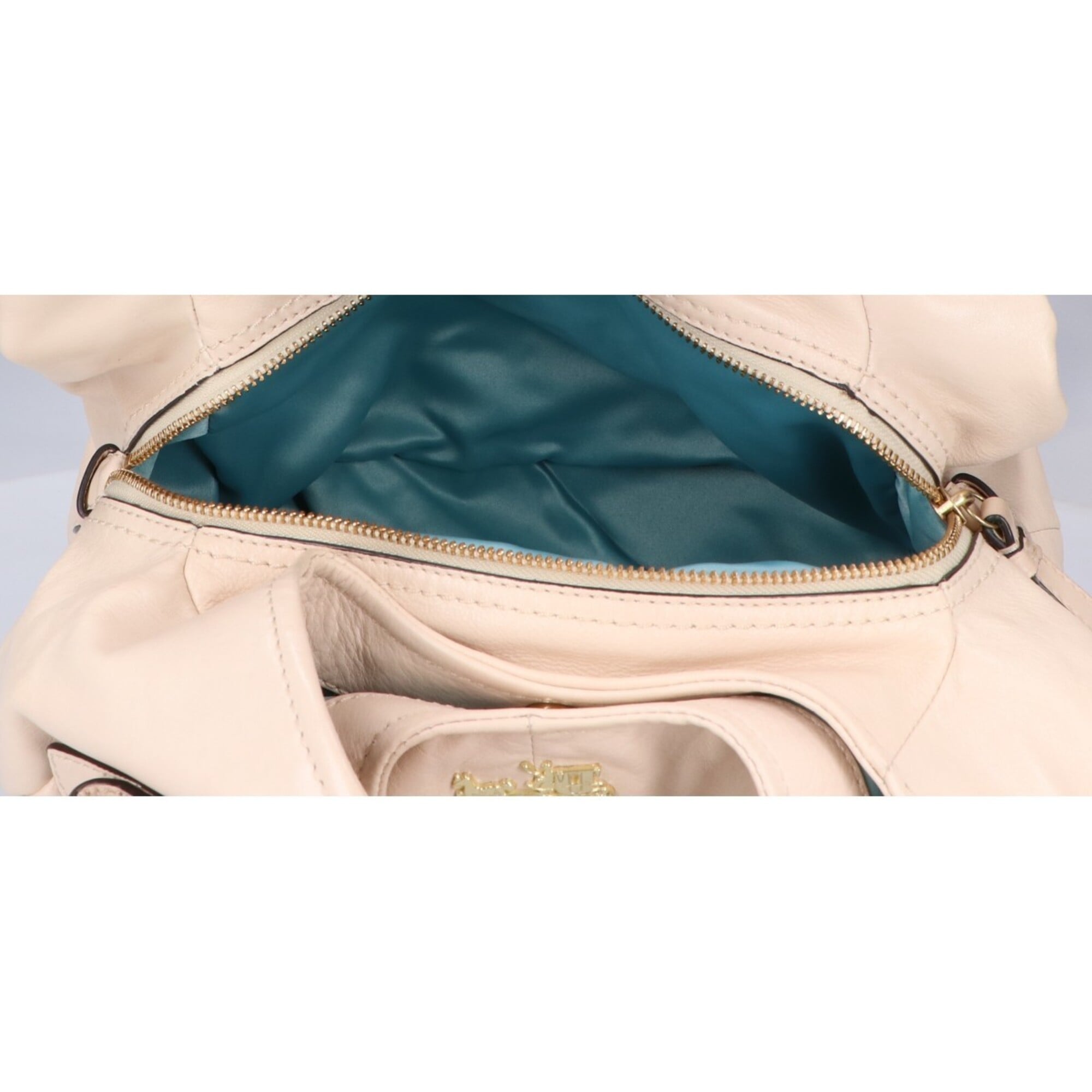 Coach Ivory Leather Handbag (Pre-Owned)