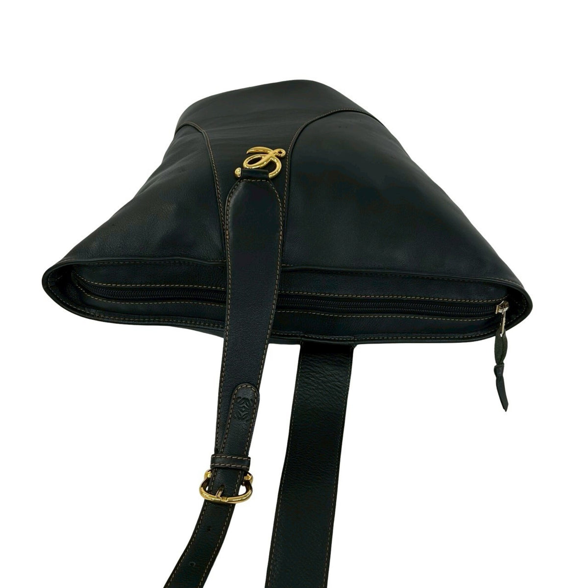 Loewe Black Leather Shoulder Bag Sling Bag (Pre-Owned)