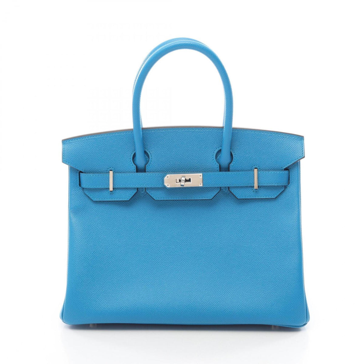 Hermes Blue Epsom Leather Handbag (Pre-Owned)
