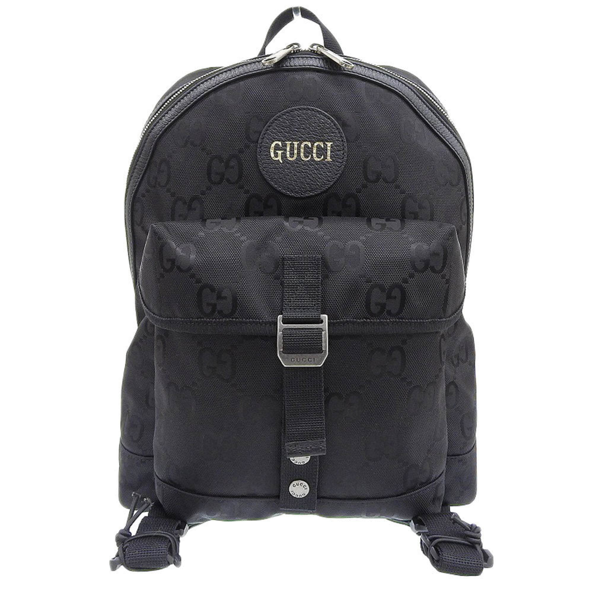 Gucci Black Nylon Leather Backpack (Pre-Owned)