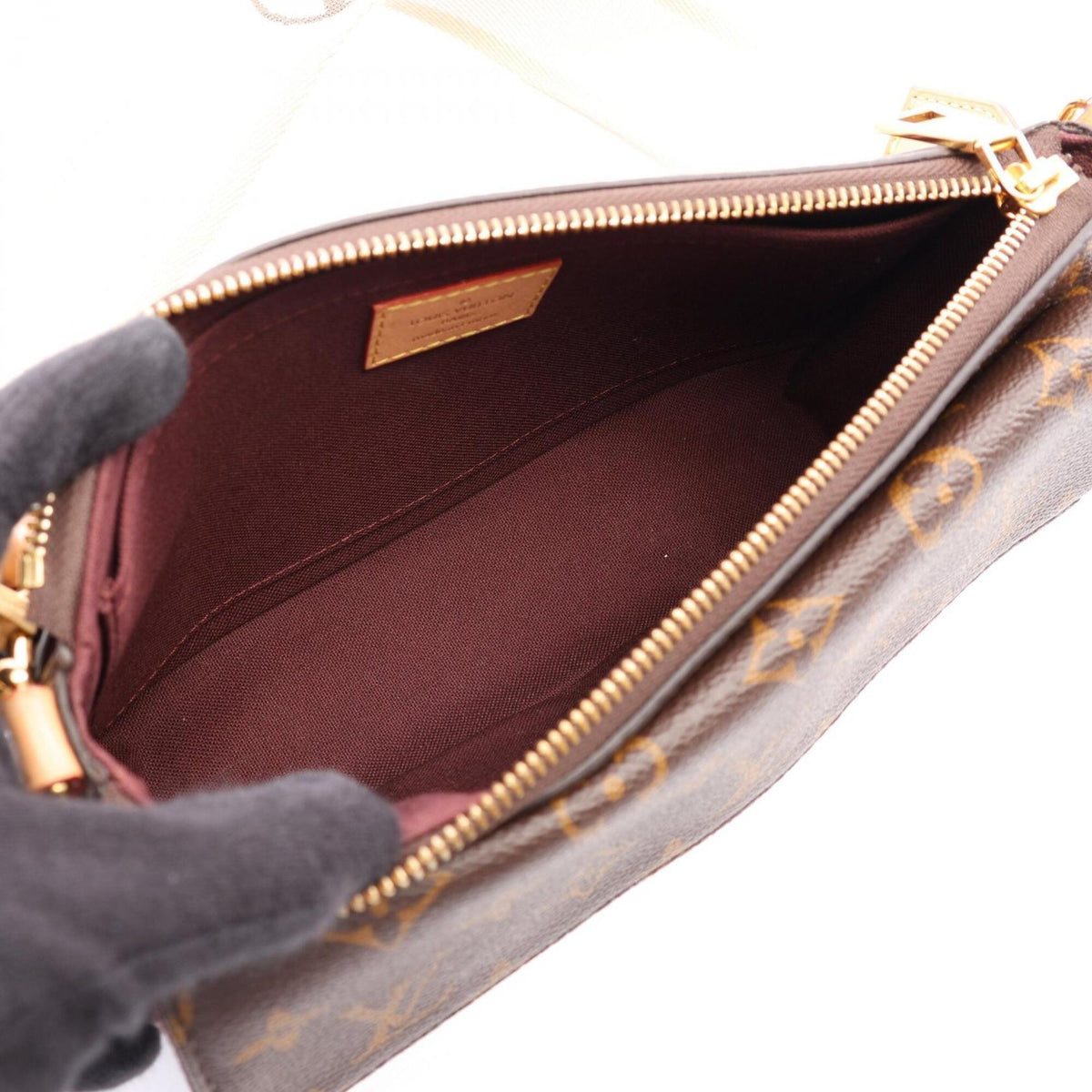 Louis Vuitton Brown Pvc Leather Handbag Shoulder Bag (Pre-Owned)
