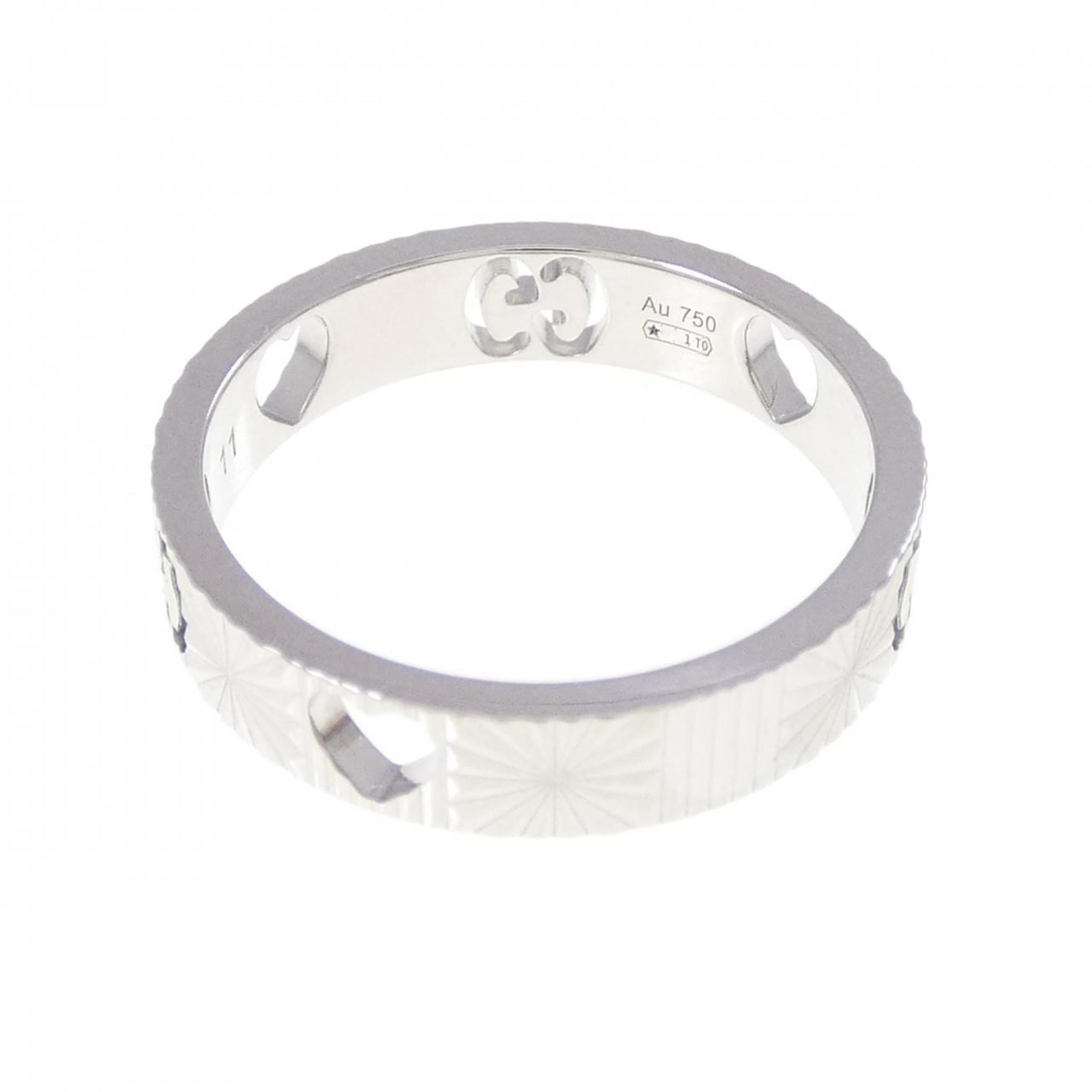 Gucci White Gold White Gold (18K) Band Ring (Pre-Owned)