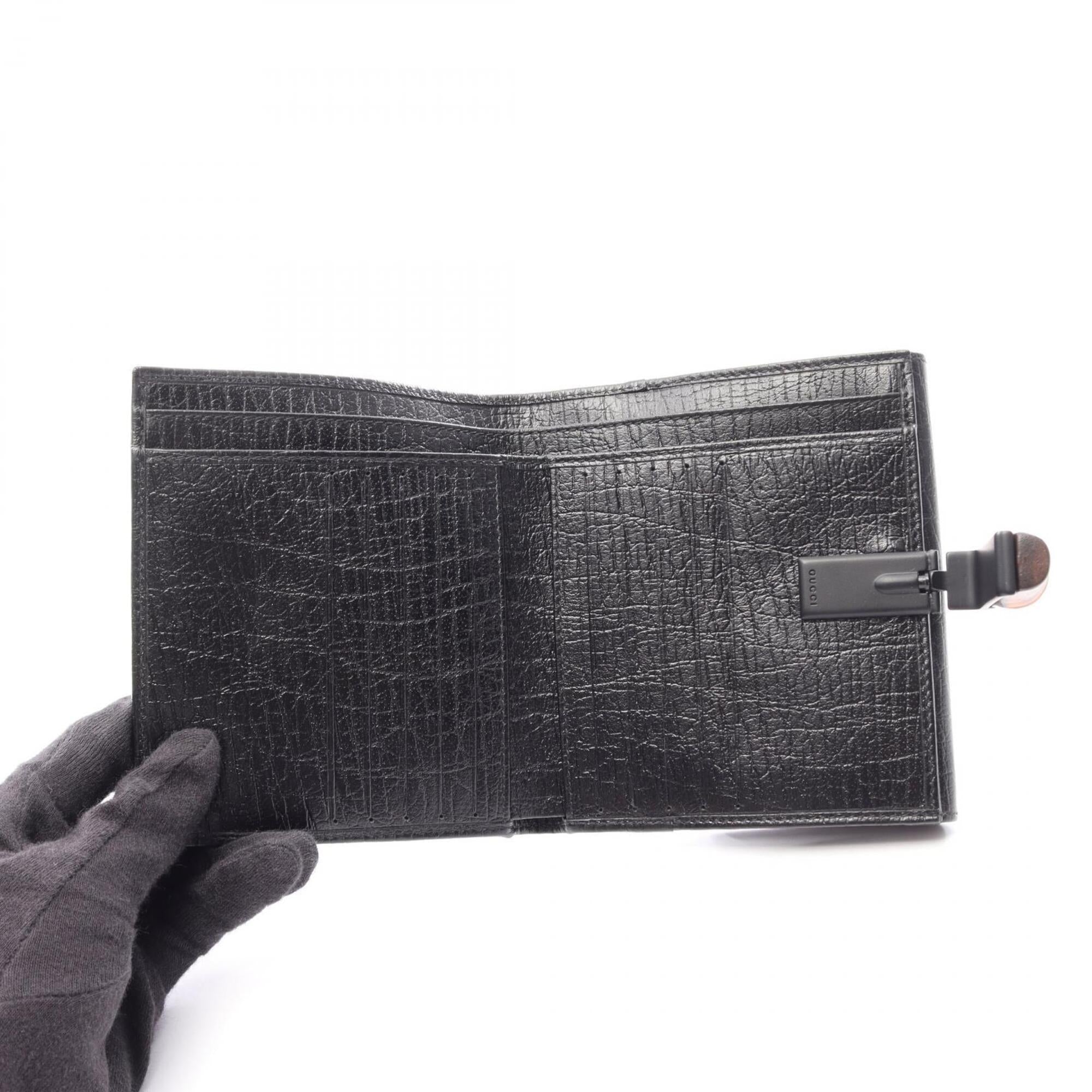 Gucci Black Leather Wallet (Bi-Fold) (Pre-Owned)