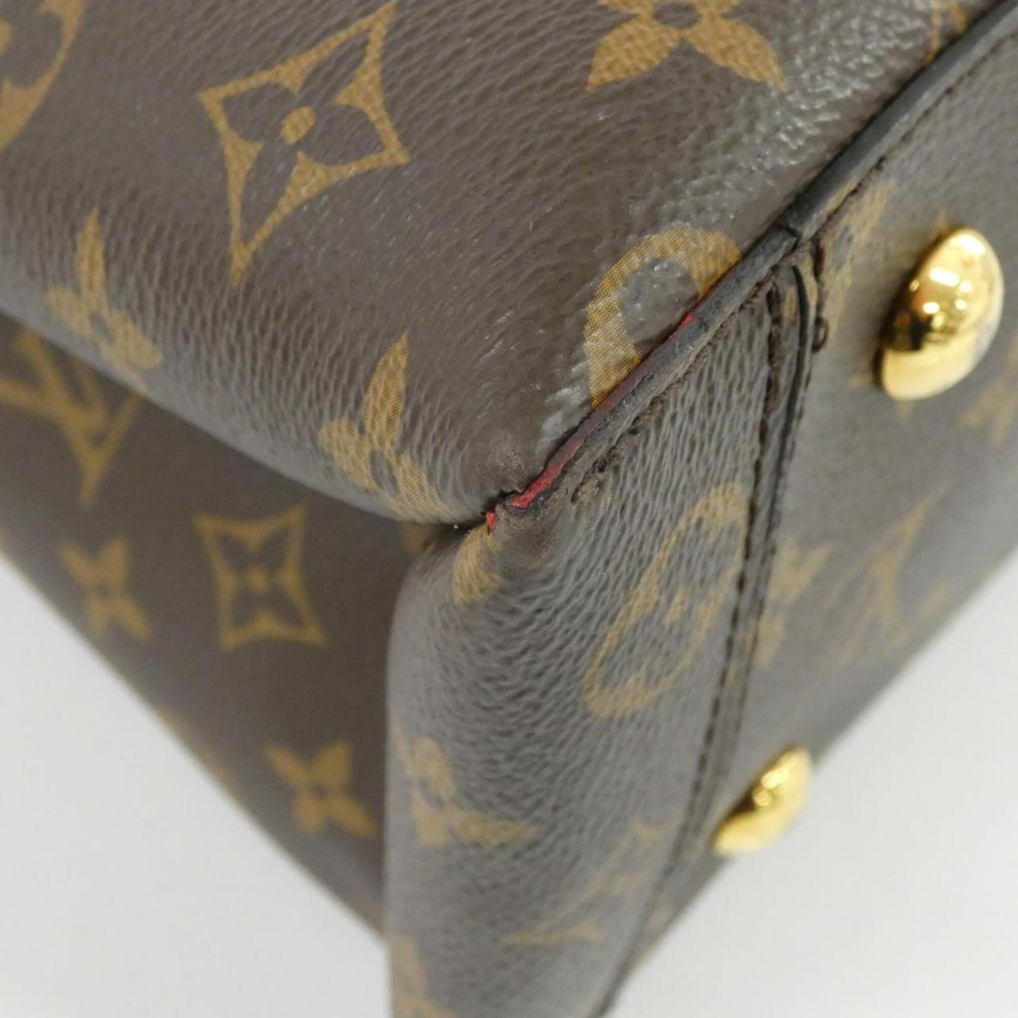 Louis Vuitton Monogram Coquelicots Marron Coated Canvas Handbag (Pre-Owned)