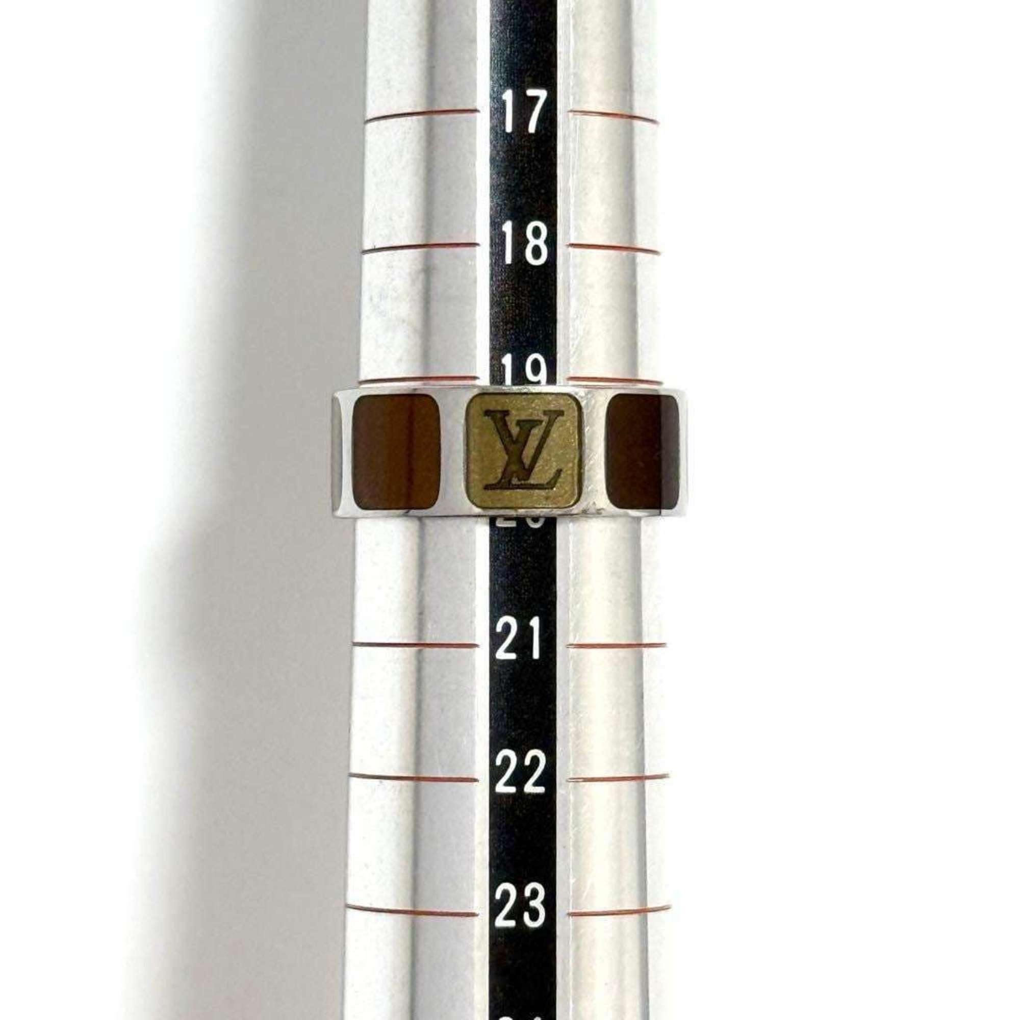 Louis Vuitton Brown Metal Band Ring (Pre-Owned)