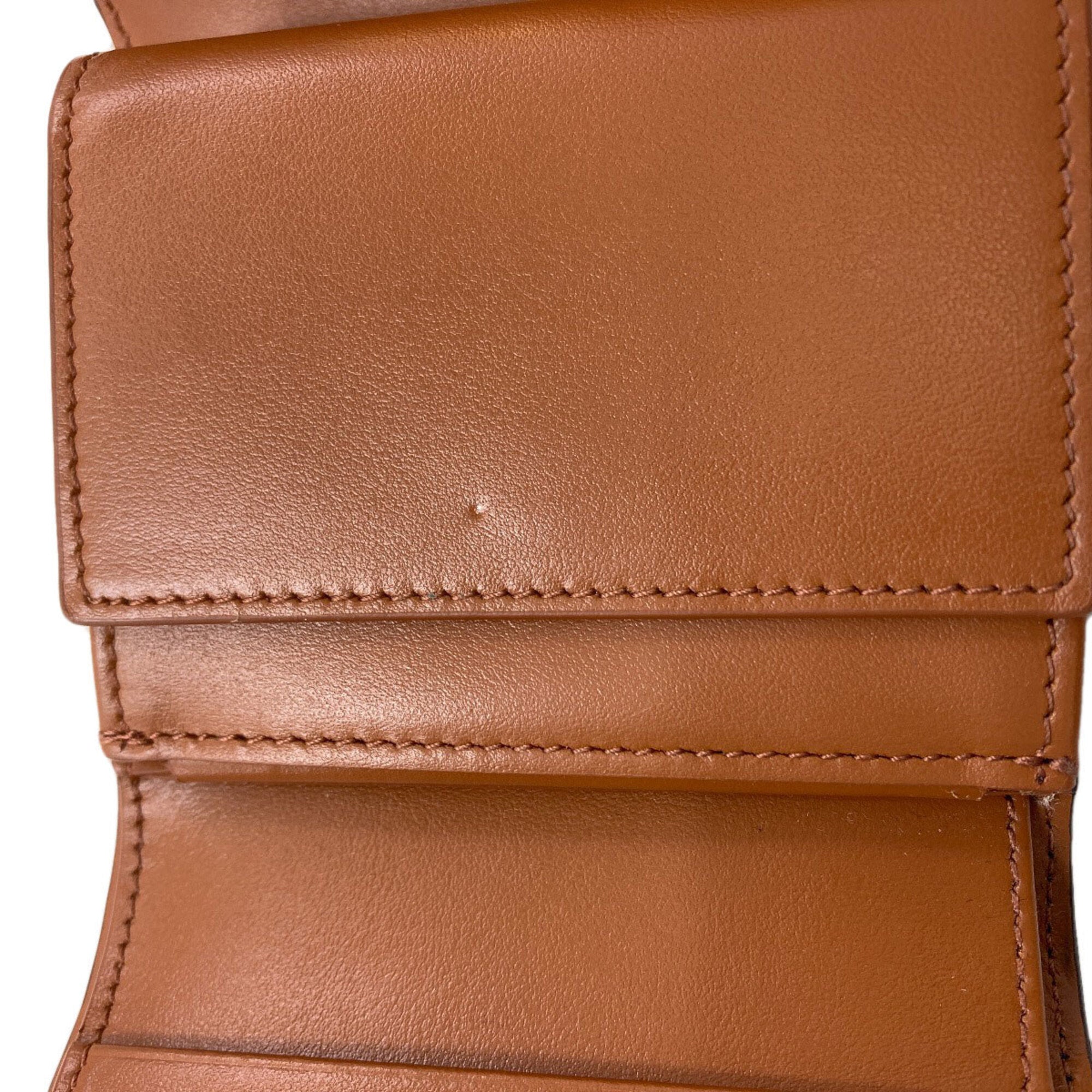 Celine Dark Brown Leather Wallet (Bi-Fold) (Pre-Owned)