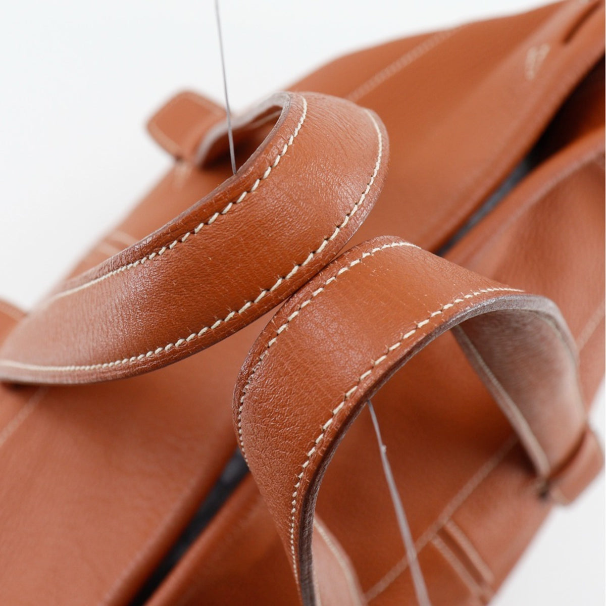 Hermes Brown Taurillon Clemence Leather Tote Bag (Pre-Owned)