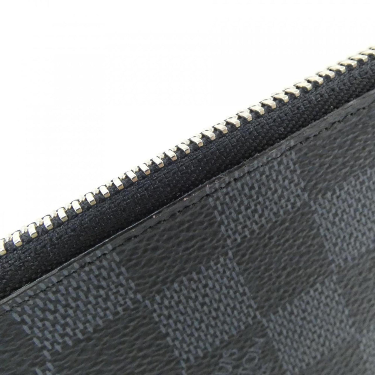 Louis Vuitton Black Cobalt Coated Canvas Handbag Pochette (Pre-Owned)