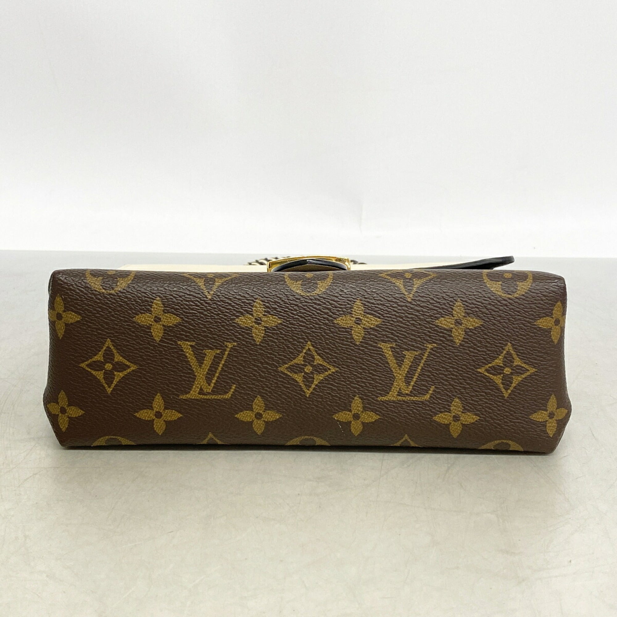 Louis Vuitton Brown Cream Handbag (Pre-Owned)