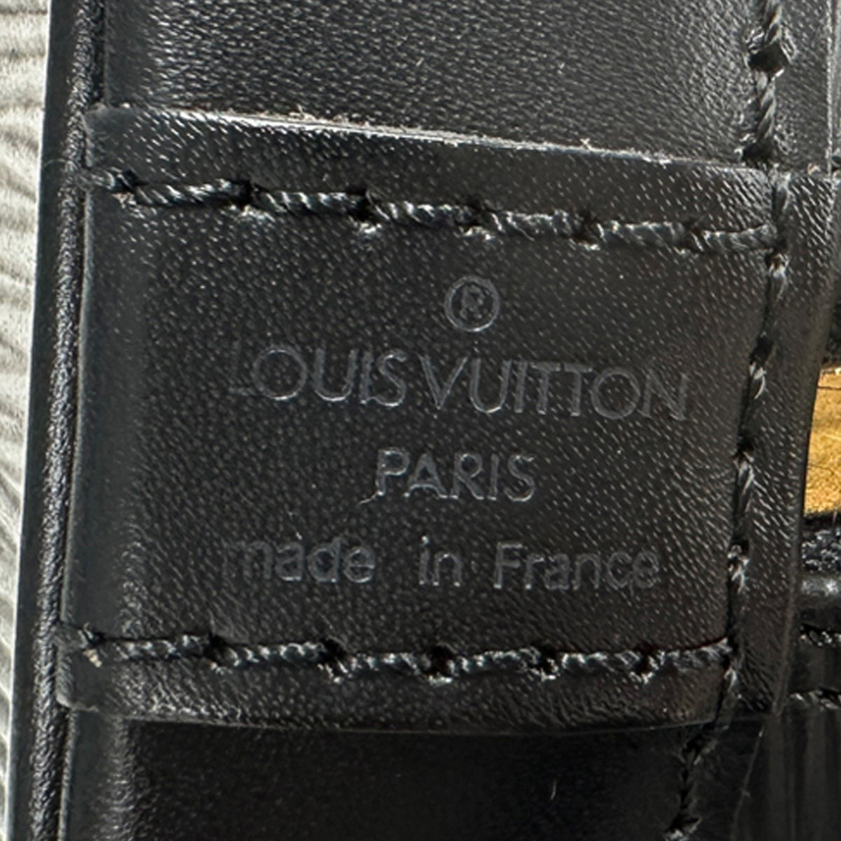 Louis Vuitton Black Noir Epi Leather Handbag (Pre-Owned)