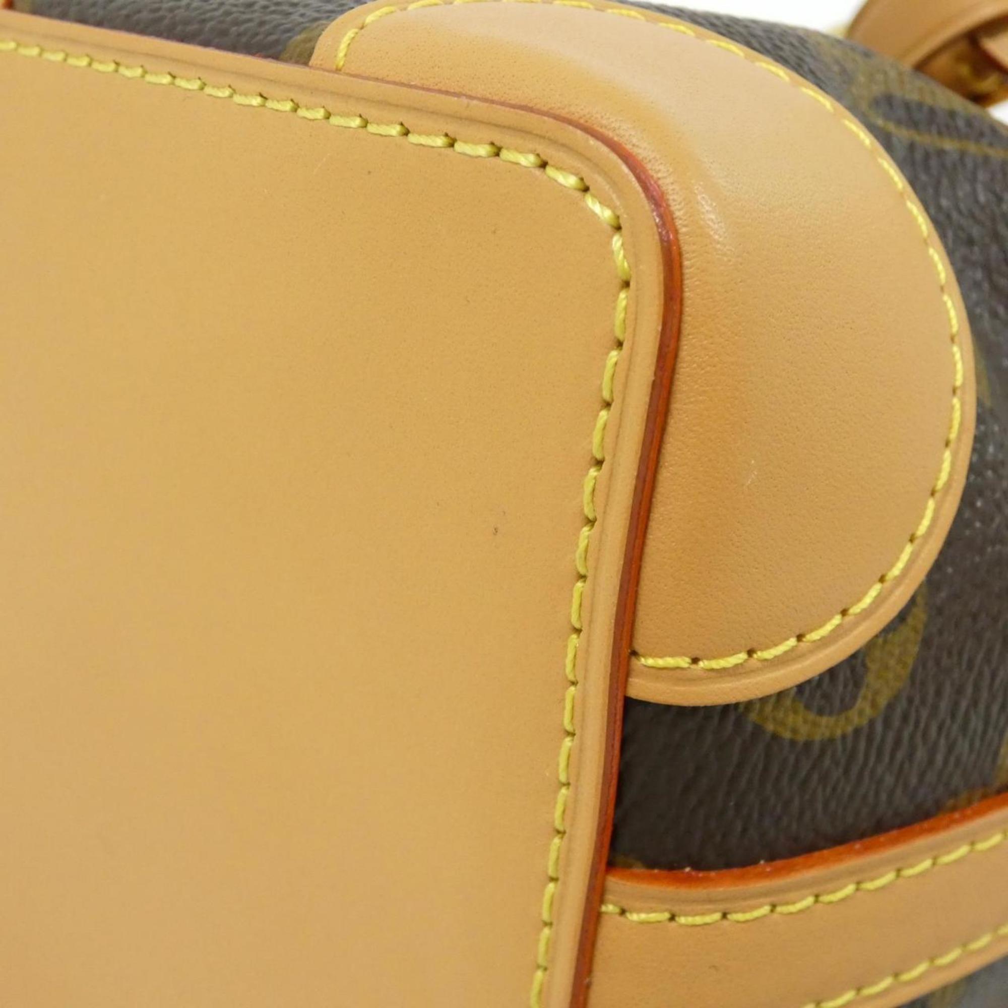 Louis Vuitton Marron Coated Canvas Shoulder Bag (Pre-Owned)