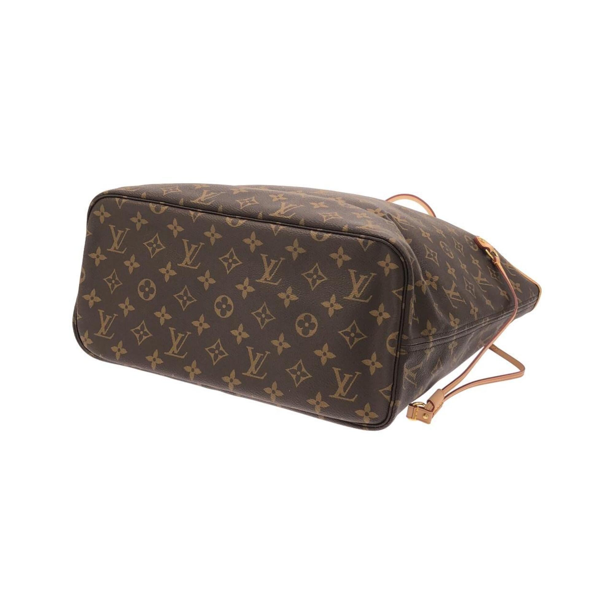 Louis Vuitton Fuchsia Marron Coated Canvas Handbag Pouch (Pre-Owned)