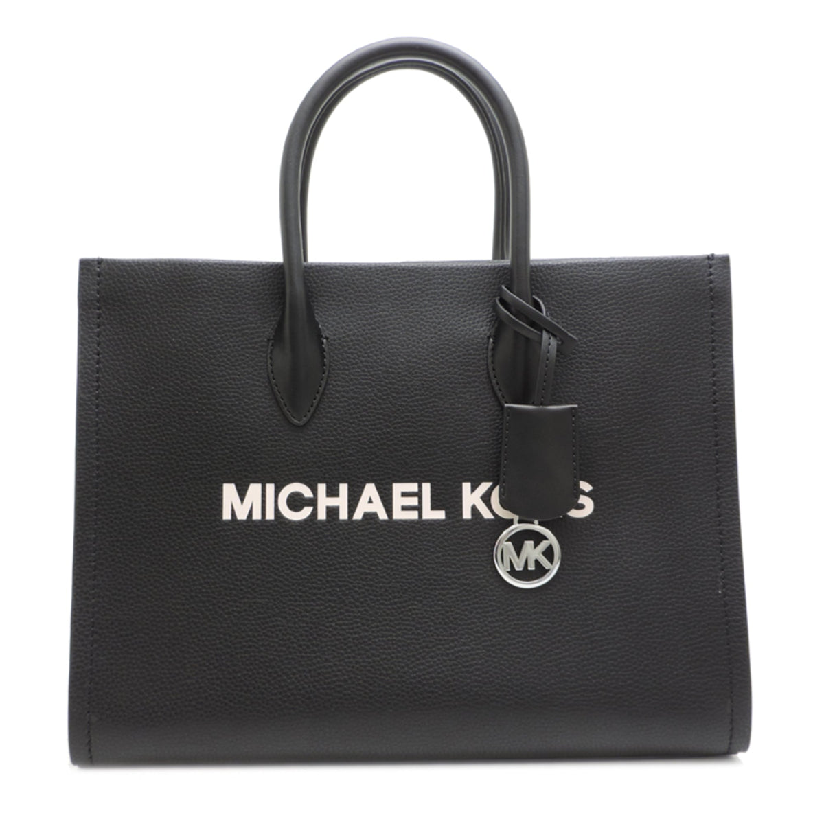 Michael Kors Black Leather Shoulder Bag Tote Bag (Pre-Owned)