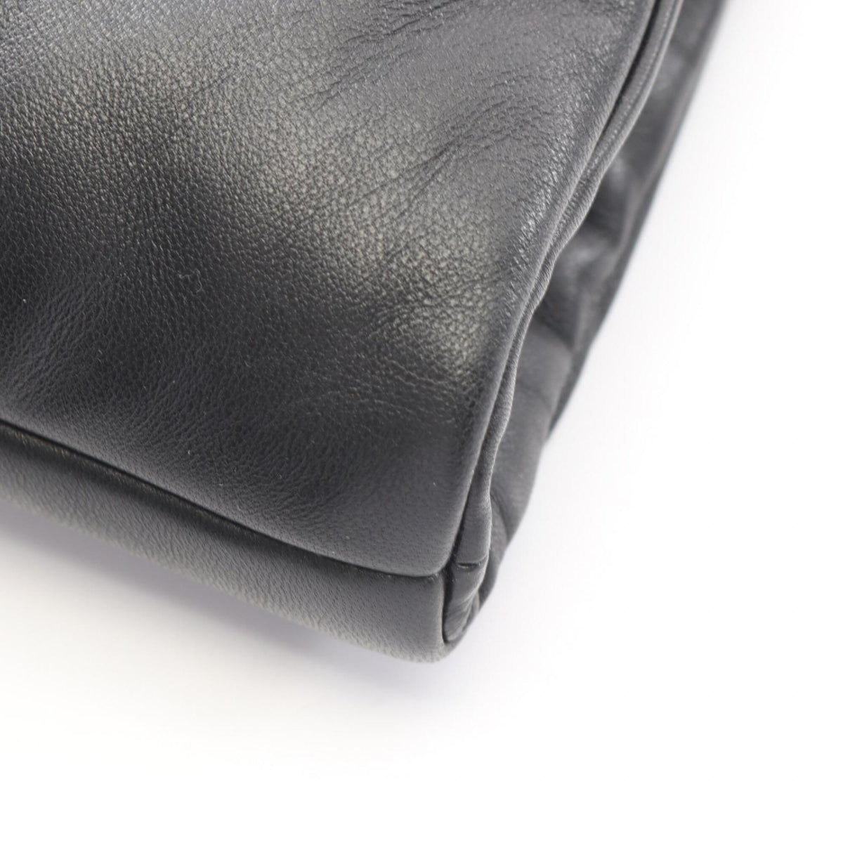 Yves Saint Laurent Black Leather Tote Bag (Pre-Owned)