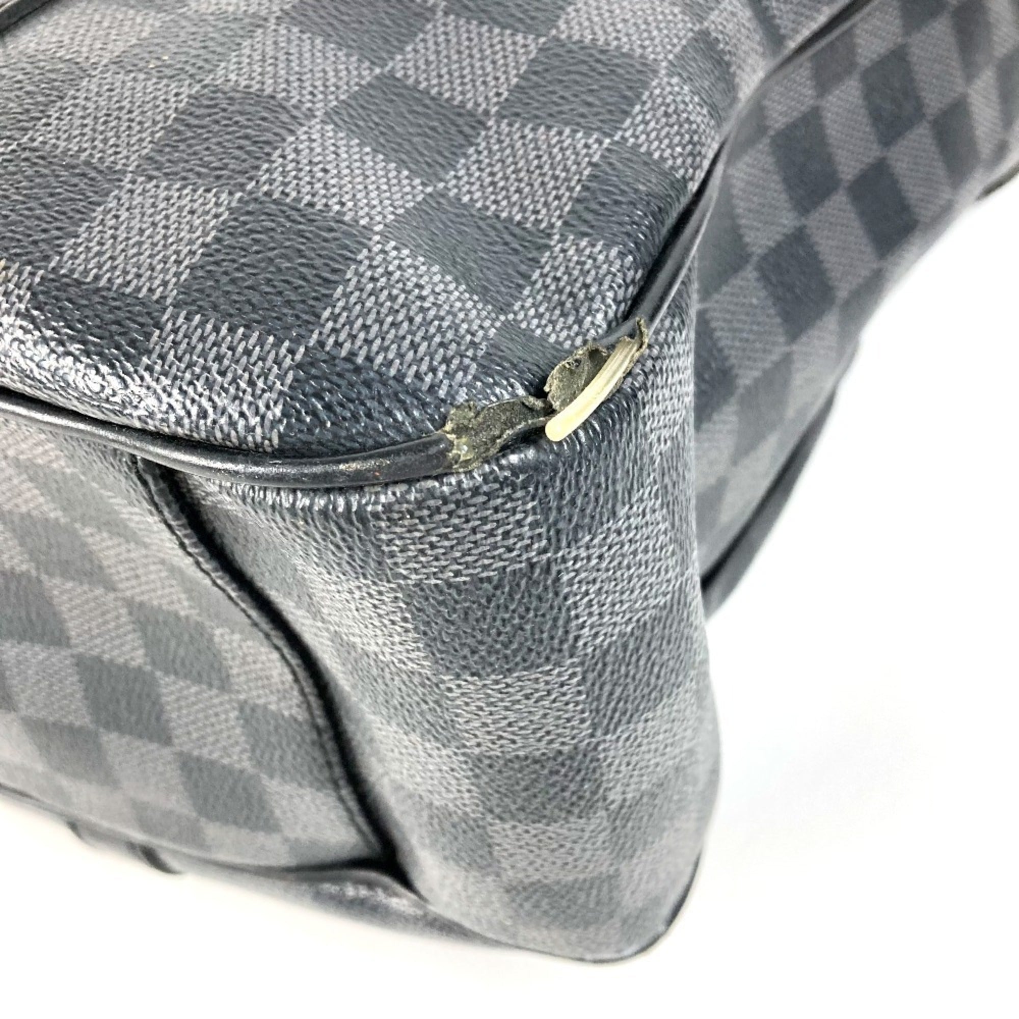 Louis Vuitton Black Galle Damier Graphite Shoulder Bag Tote Bag (Pre-Owned)