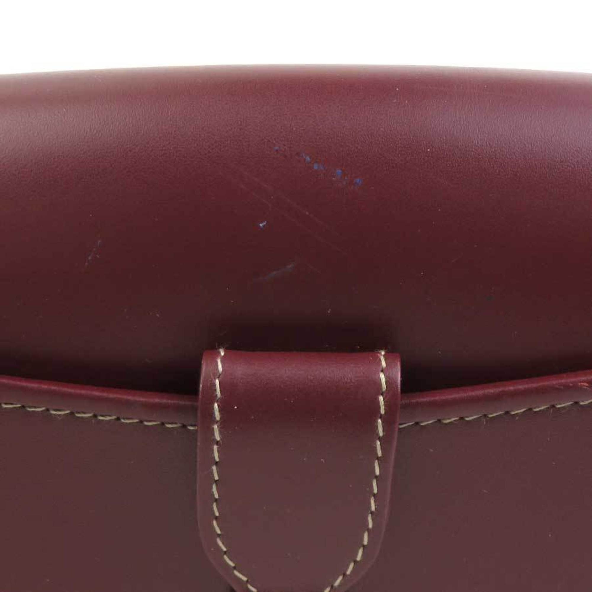 Cartier Must Bordeaux Leather Shoulder Bag (Pre-Owned)