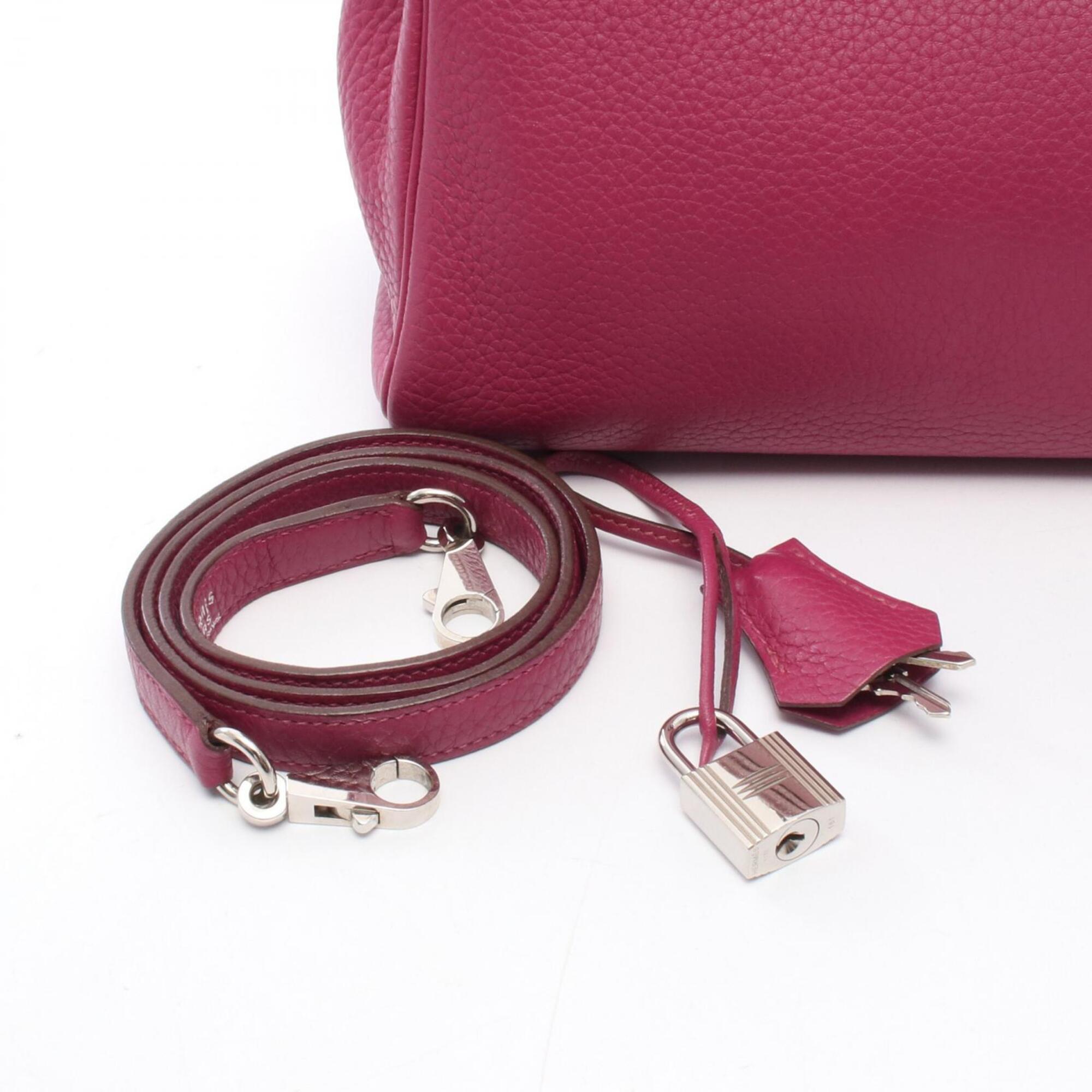Hermes Purple Taurillon Clemence Leather Handbag (Pre-Owned)