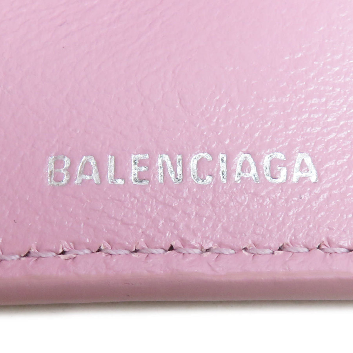 Balenciaga Pink Leather Wallet (Tri-Fold) (Pre-Owned)