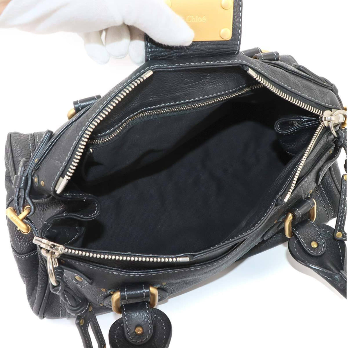 Chloé Black Leather Handbag (Pre-Owned)