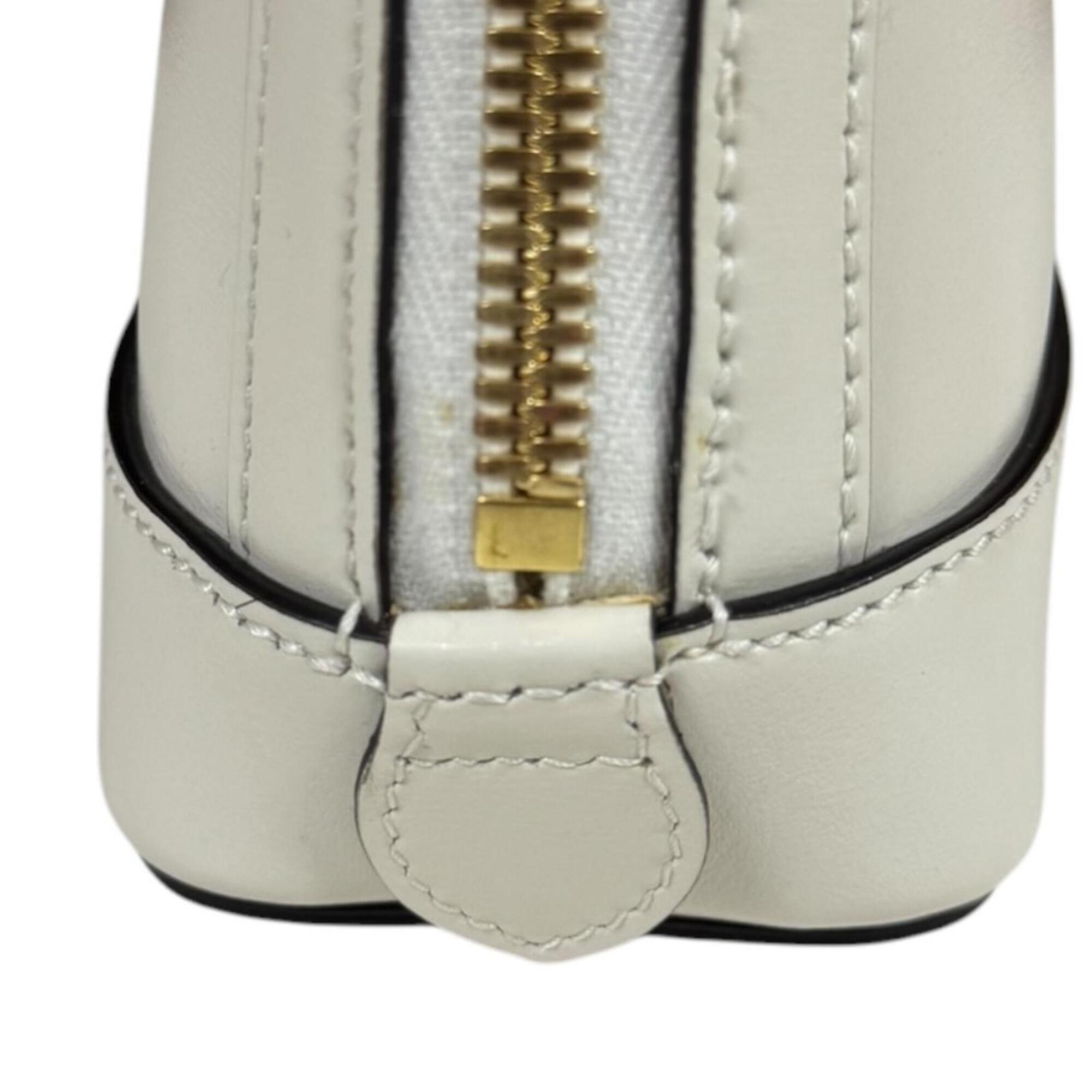 Gucci White Leather Shoulder Bag (Pre-Owned)