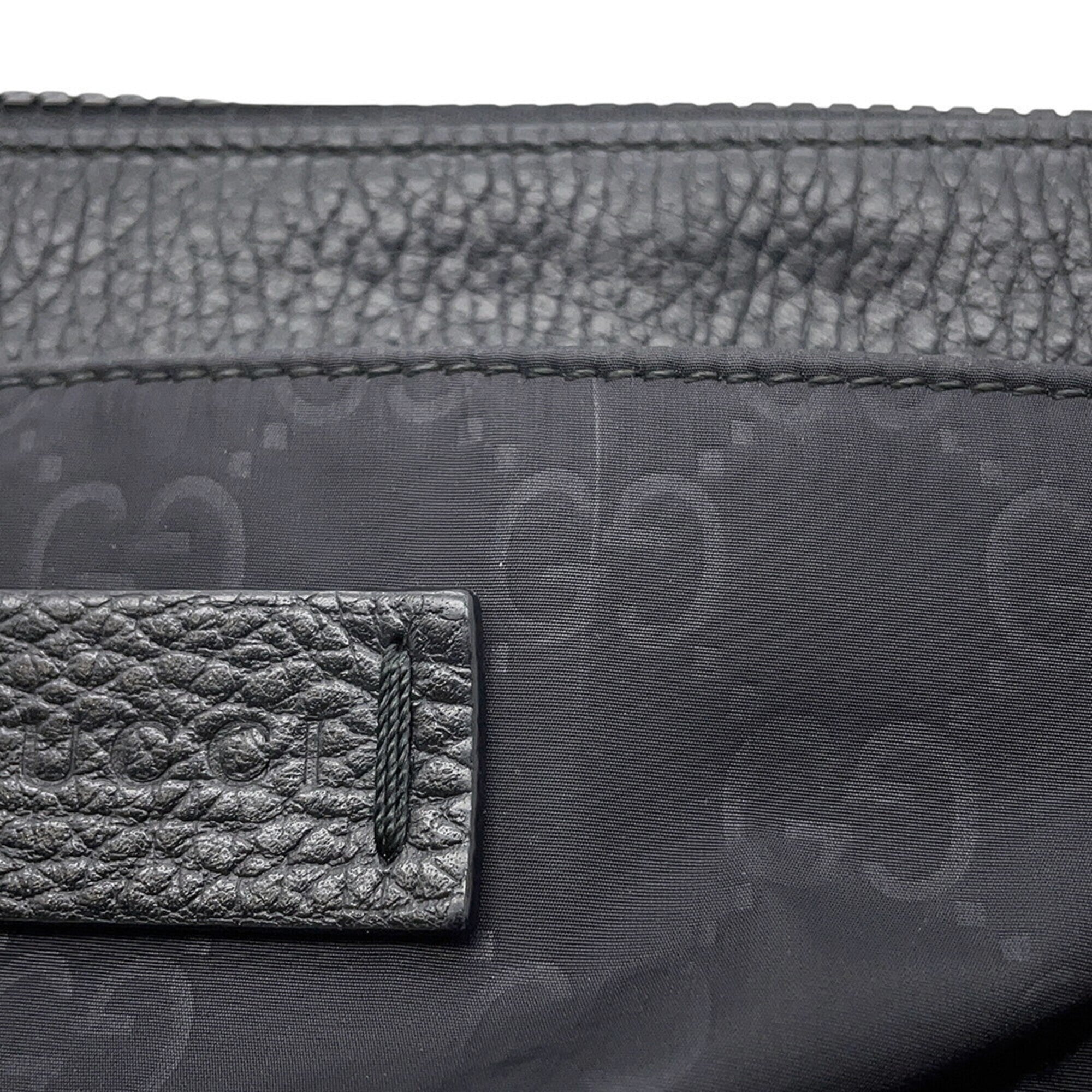 Gucci Black Nylon Handbag Shoulder Bag (Pre-Owned)