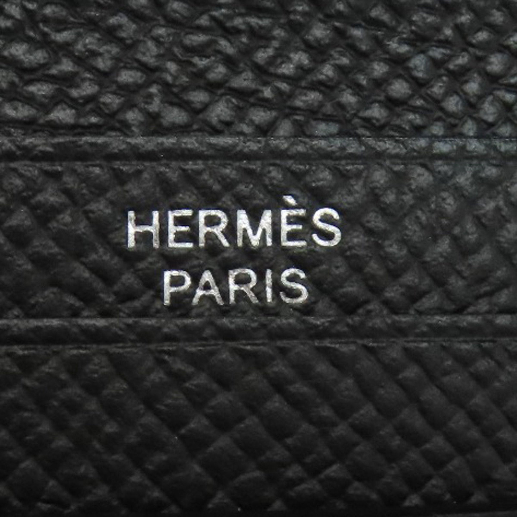 Hermes Black Epsom Leather Wallet (Bi-Fold) (Pre-Owned)