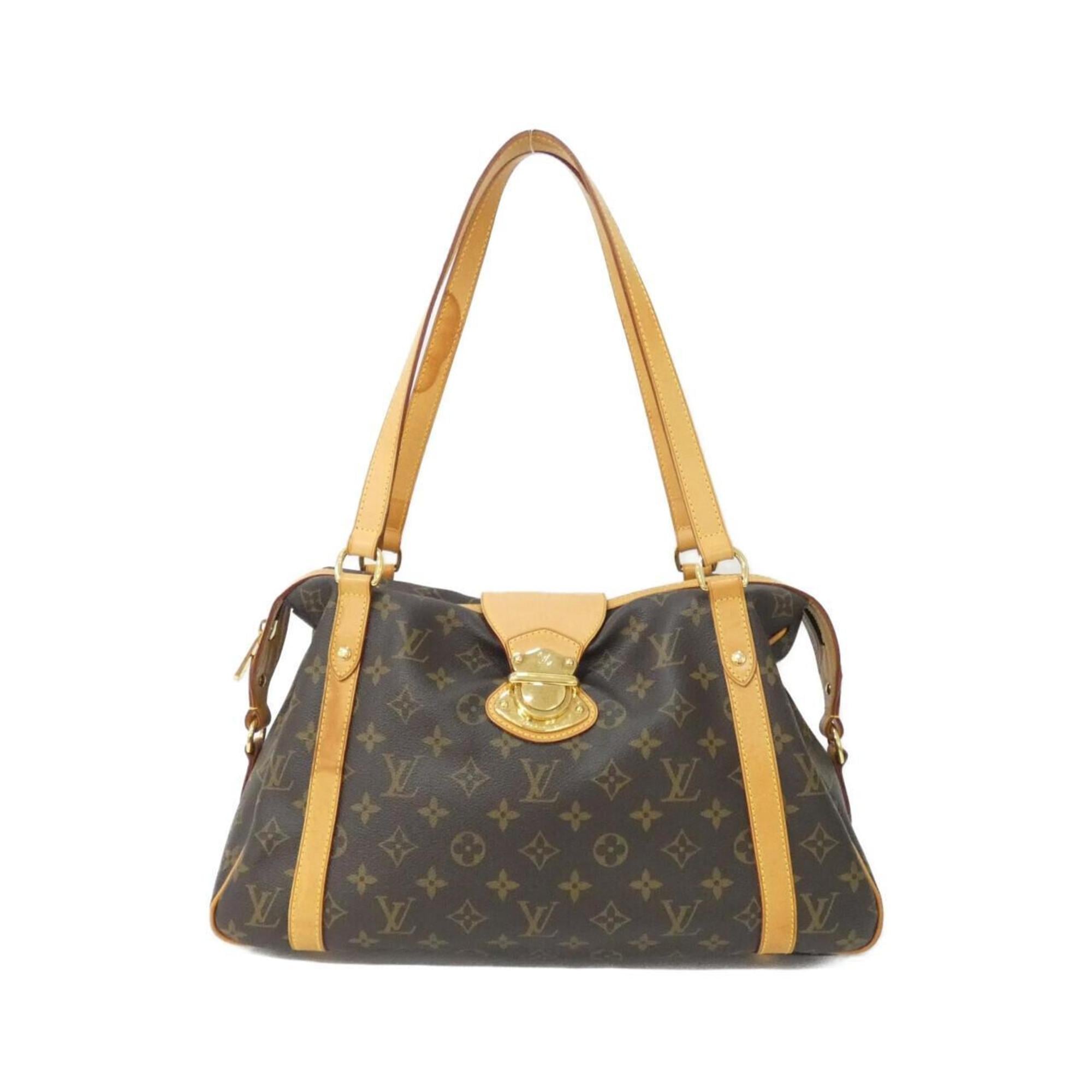 Louis Vuitton Marron Coated Canvas Shoulder Bag (Pre-Owned)