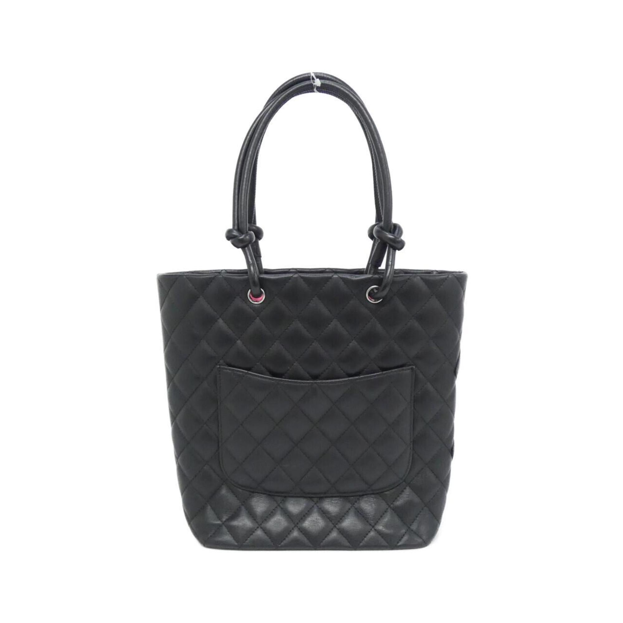 Chanel Black Leather Handbag (Pre-Owned)