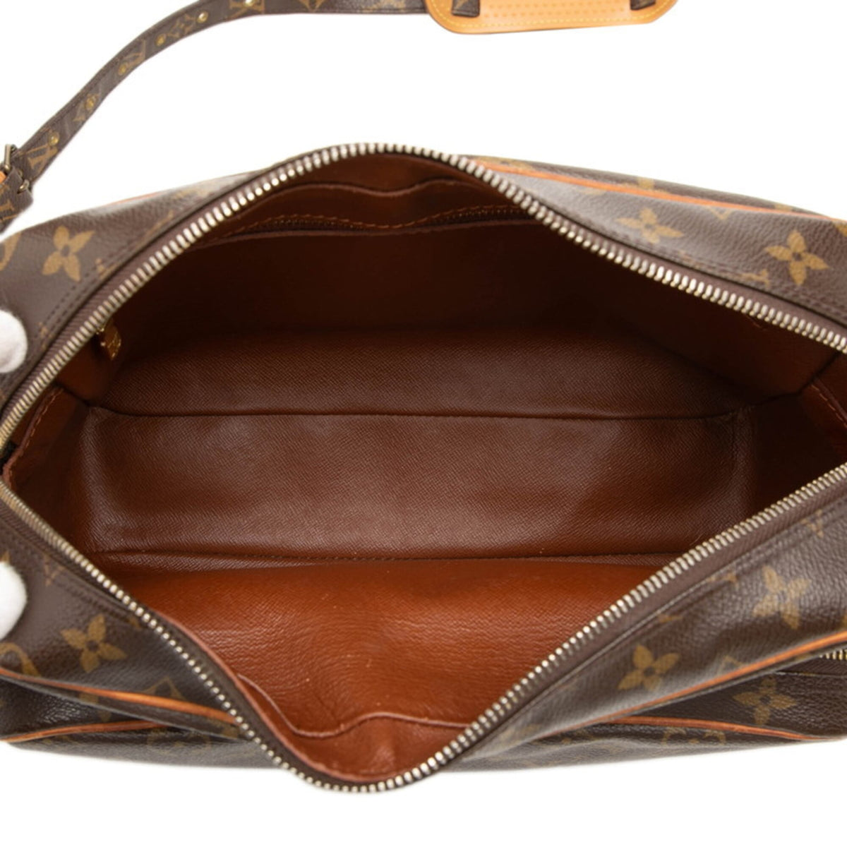 Louis Vuitton Brown Pvc Leather Messenger Bag Shoulder Bag (Pre-Owned)