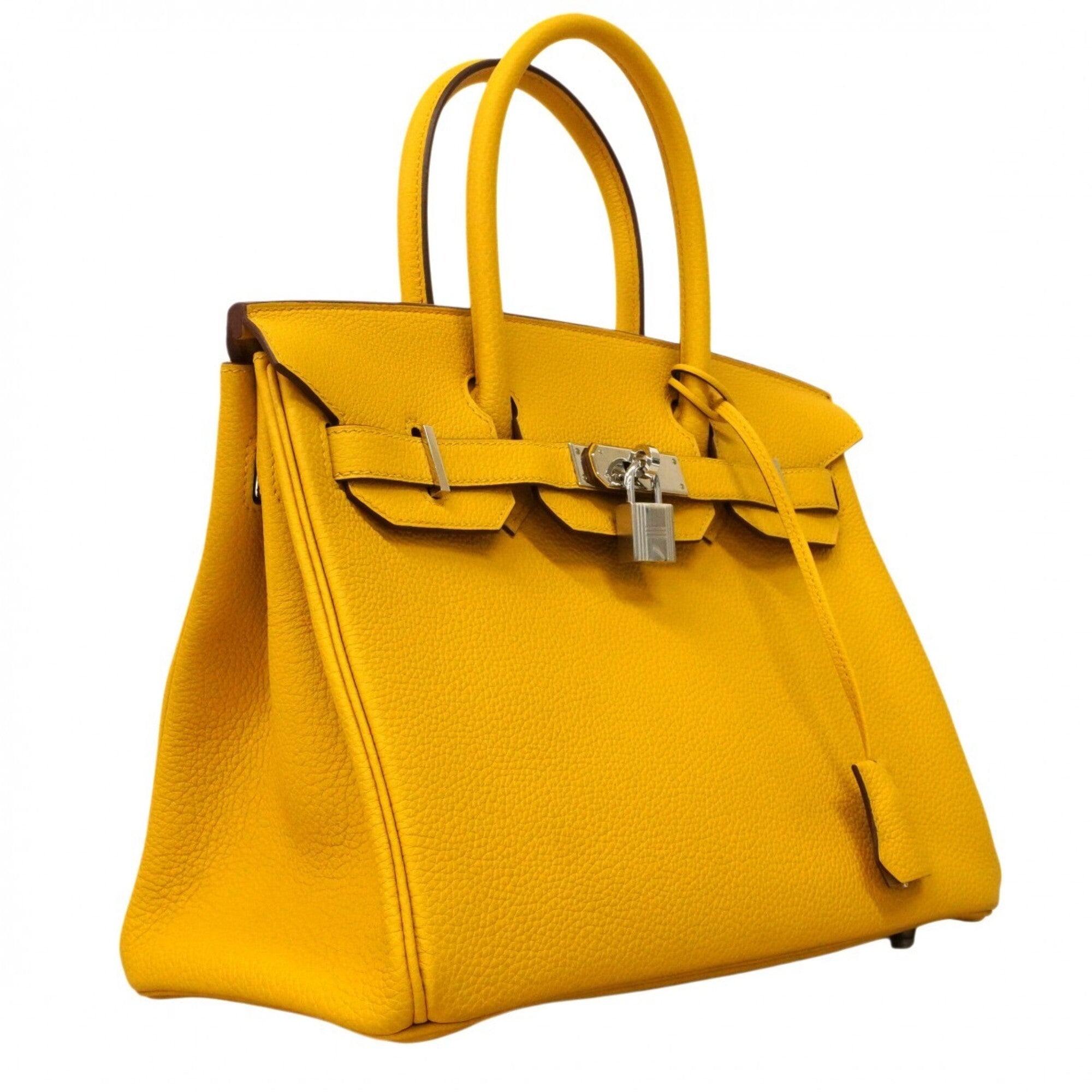 Hermes Yellow Togo Leather Handbag (Pre-Owned)