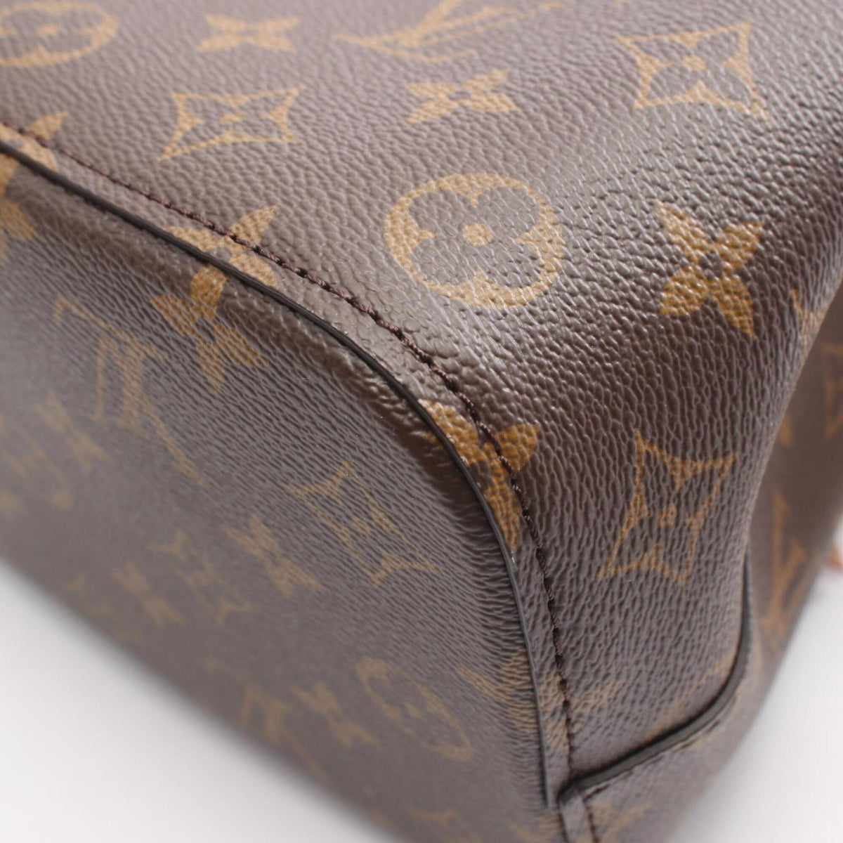 Louis Vuitton Brown Coated Canvas Leather Handbag (Pre-Owned)